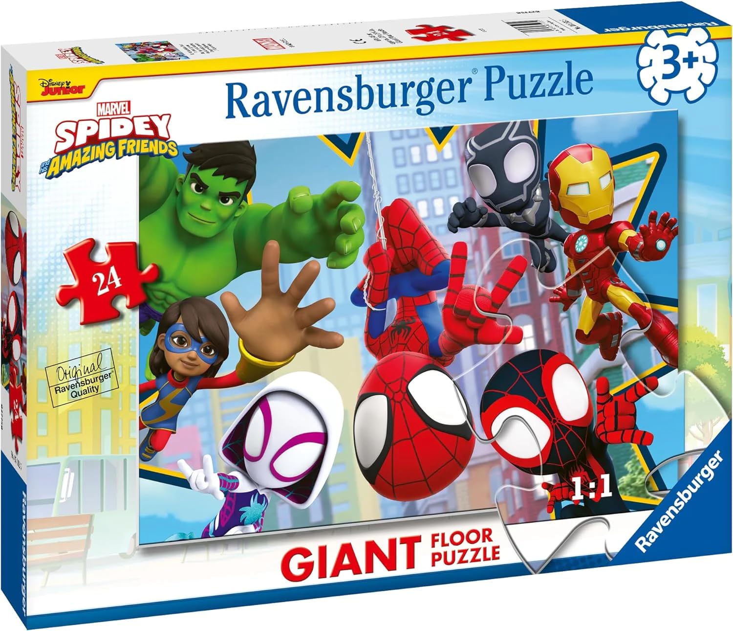 ravensburger-puzzle-g-ant-24-pi-ces-spidey-quipe-fantastique-3-ans image 2