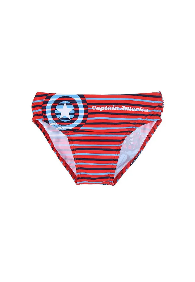 marvel-avengers-captain-america-slip-de-bain-rouge image 1