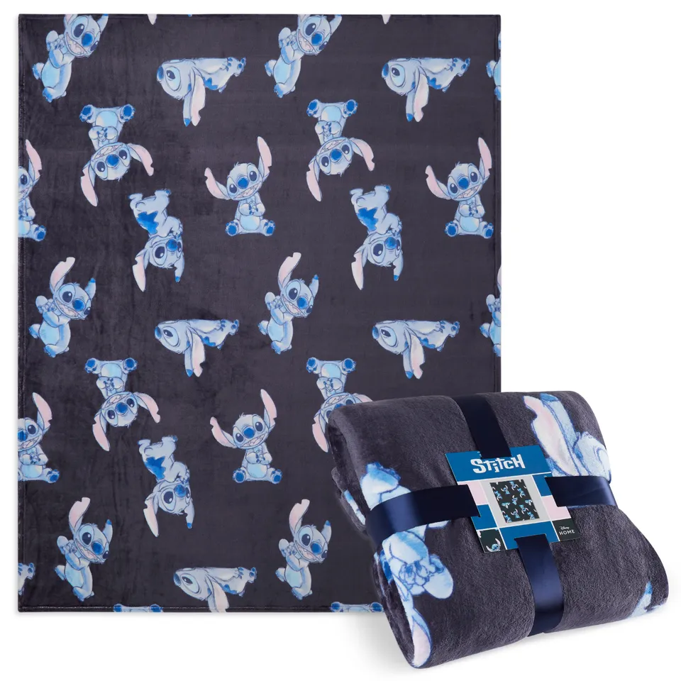 disney-stitch-plaid-polaire-bleu-150x130-cm-2 image 1