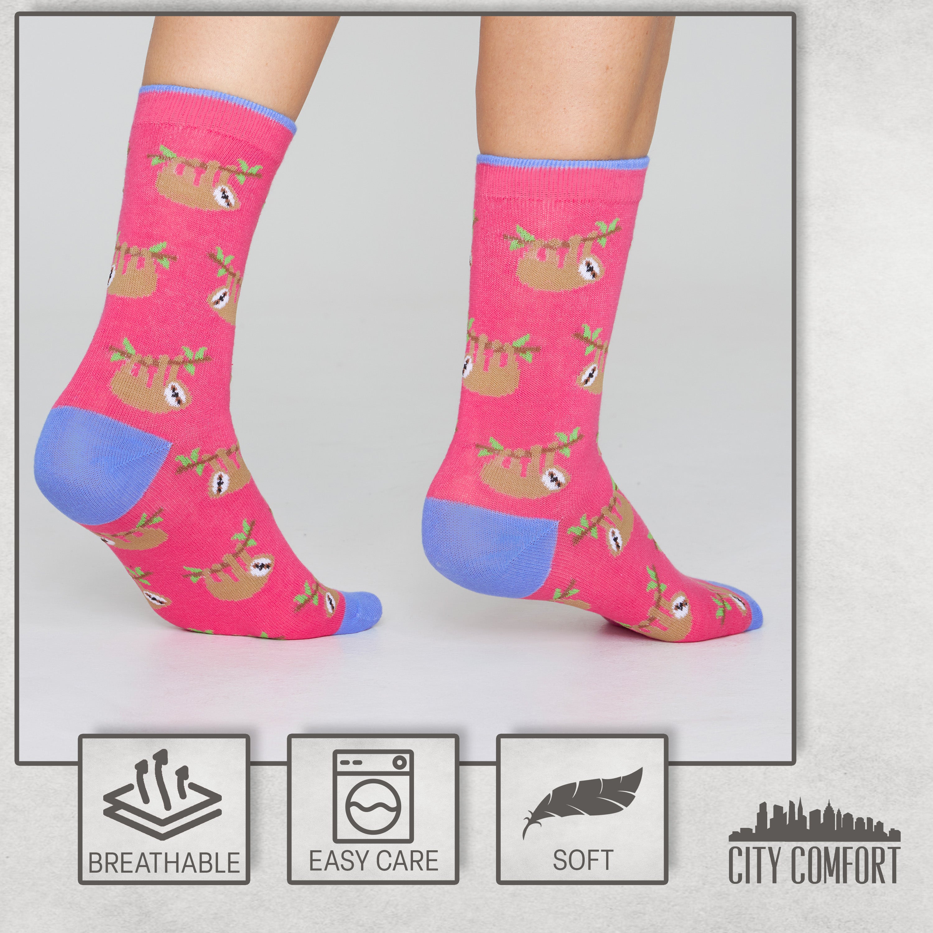get-trend-citycomfort-chaussettes-femme-lot-5-coton-37-41 image 6