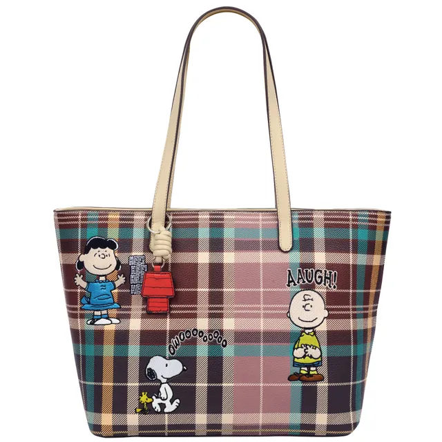 danielle-nicole-peanuts-heritage-tote-bag-carreaux-snoopy image 1