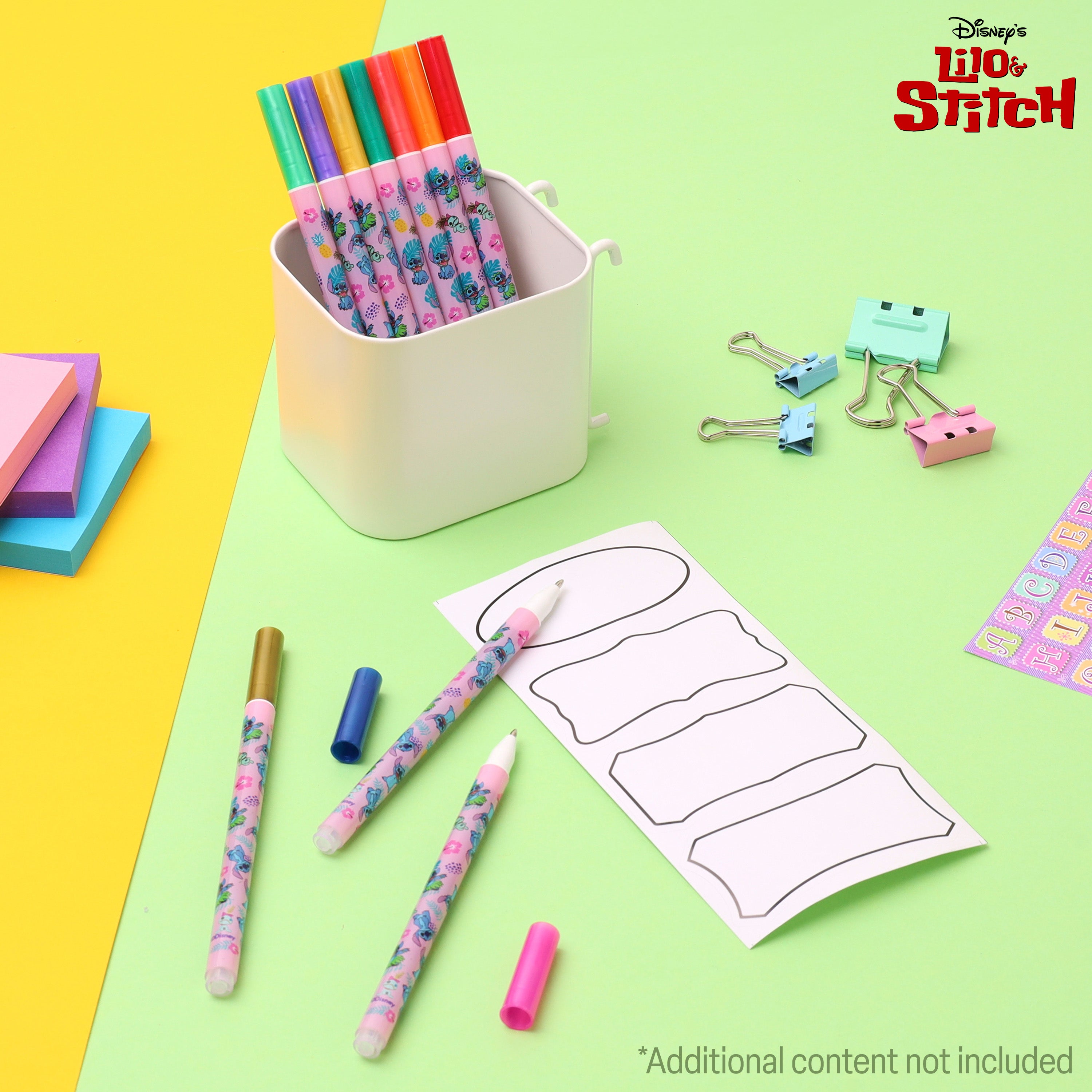 disney-stitch-stylos-gel-paillet-s-lot-de-10-couleurs image 2
