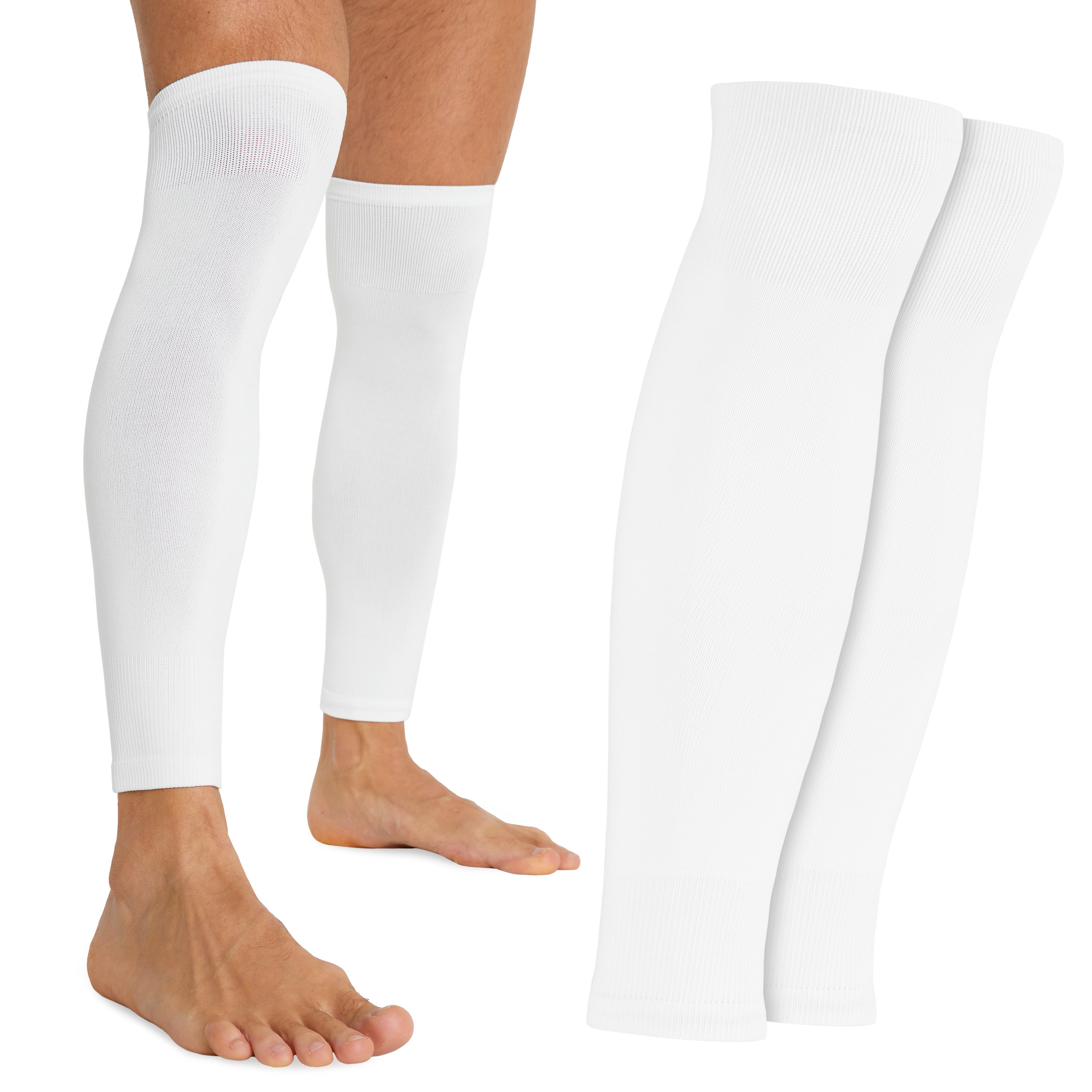 manchettes-foot-prot-ge-tibias-marine-taille-unique-mixte image 8