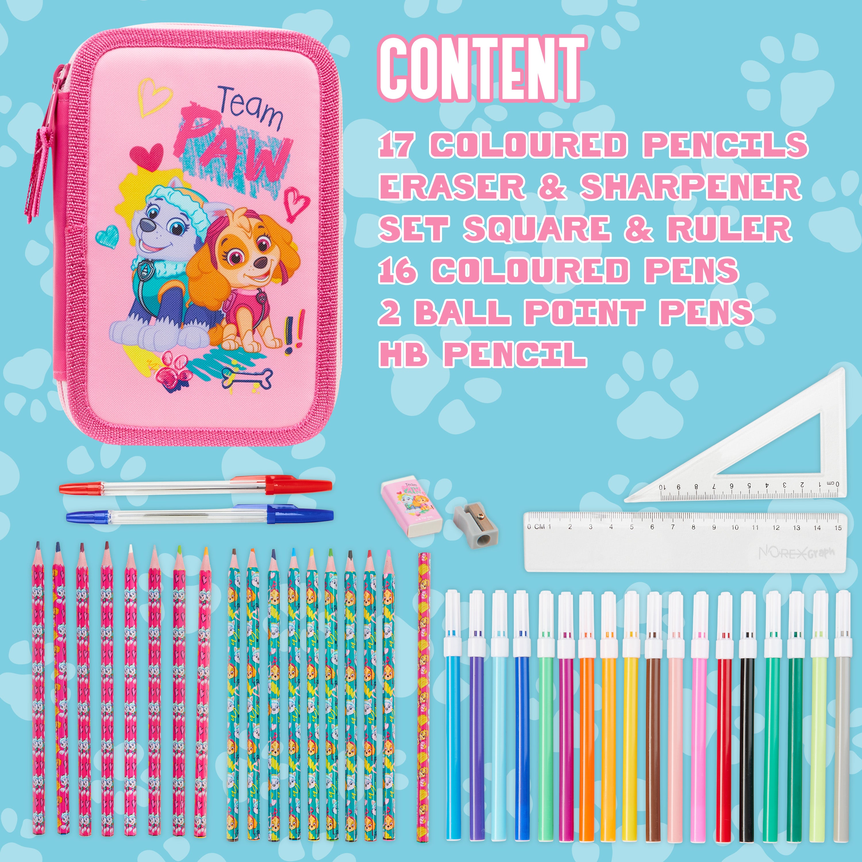 paw-patrol-trousse-garnie-enfant-rose-3-compartiments image 6
