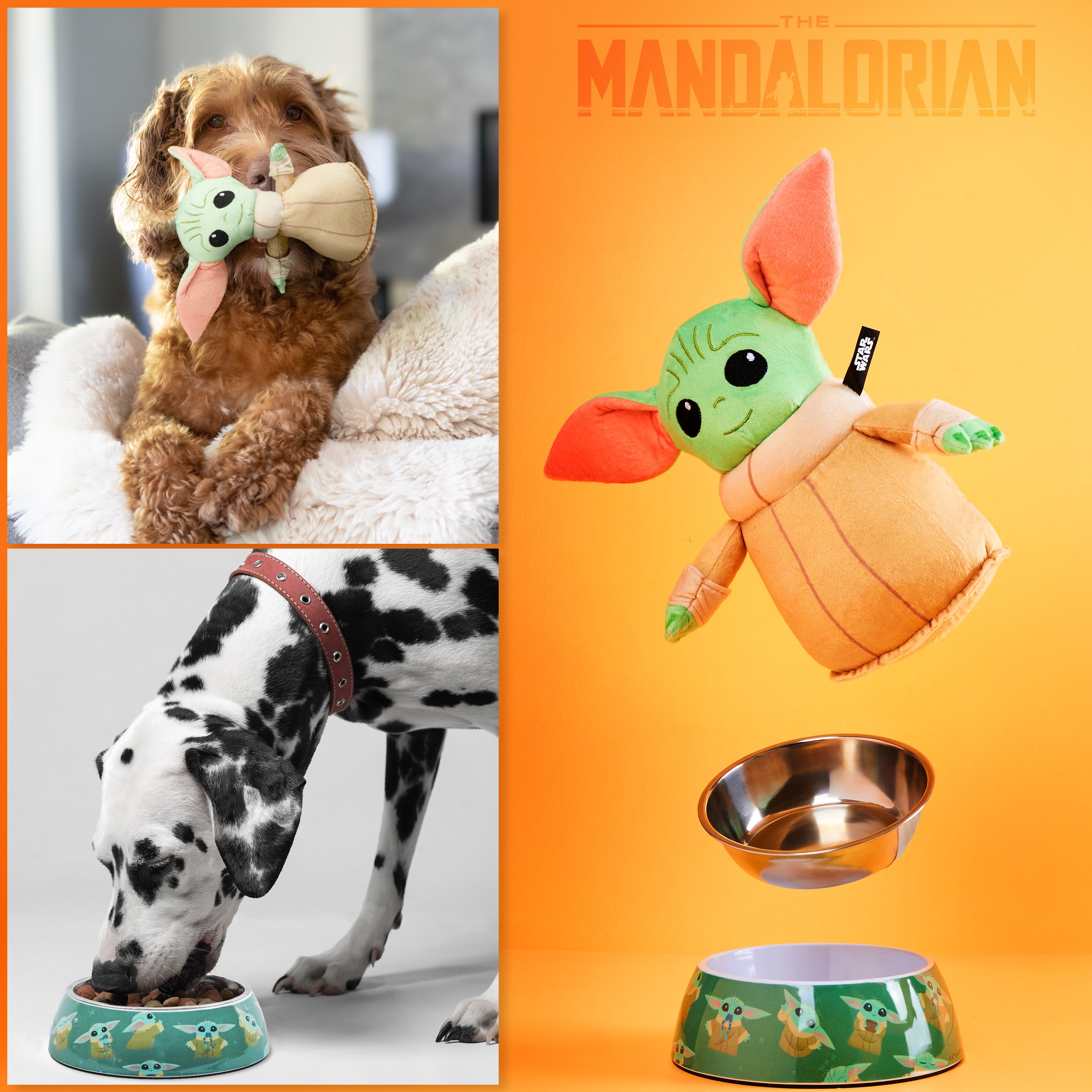 disney-baby-yoda-set-chien-jouet-couineur-gamelle image 2