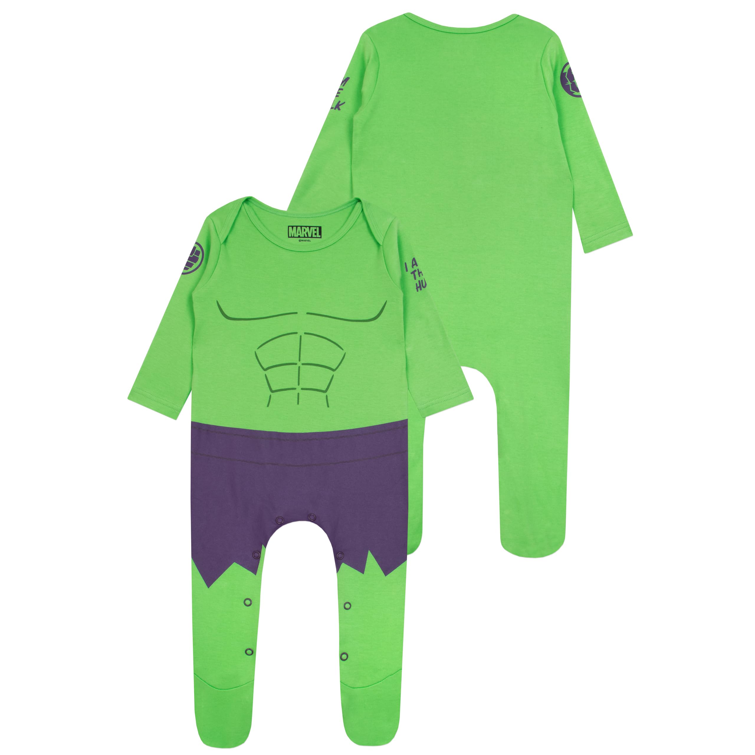 marvel-hulk-body-b-b-coton-0-3-mois-avec-bonnet image 7