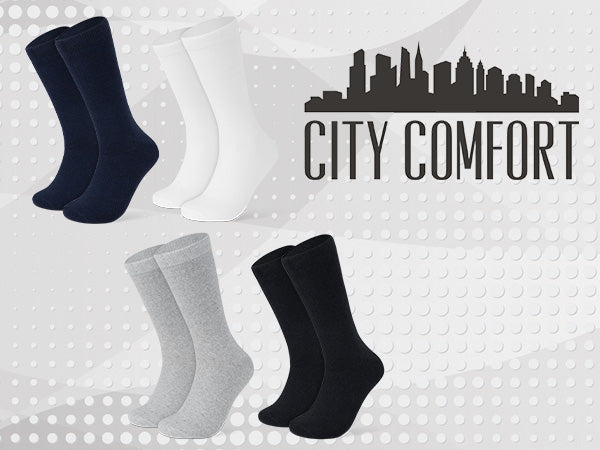 citycomfort-chaussettes-homme-coton-mi-mollet-lot-12 image 1
