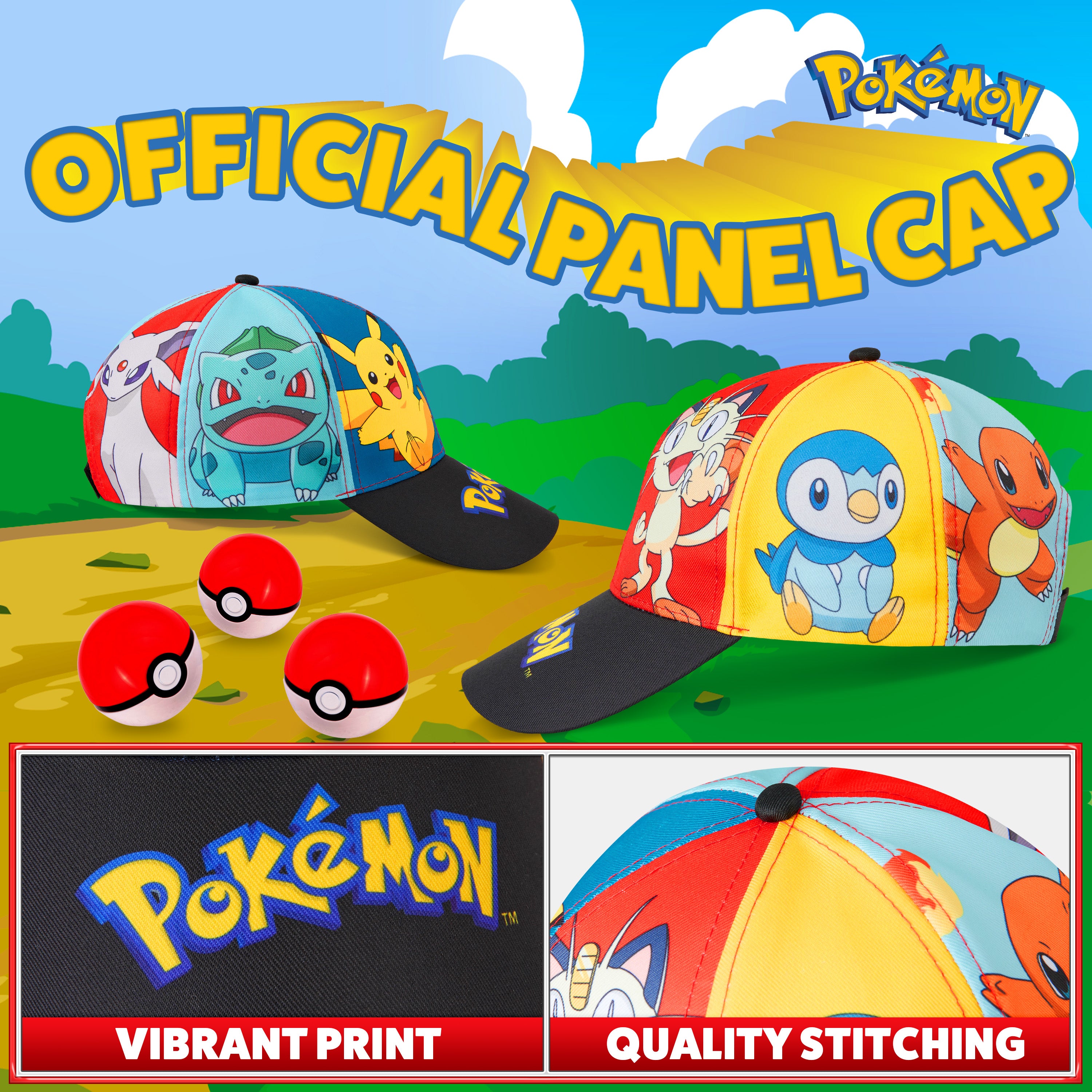 pok-mon-casquette-enfant-trucker-pikachu-sangle-r-glable image 3