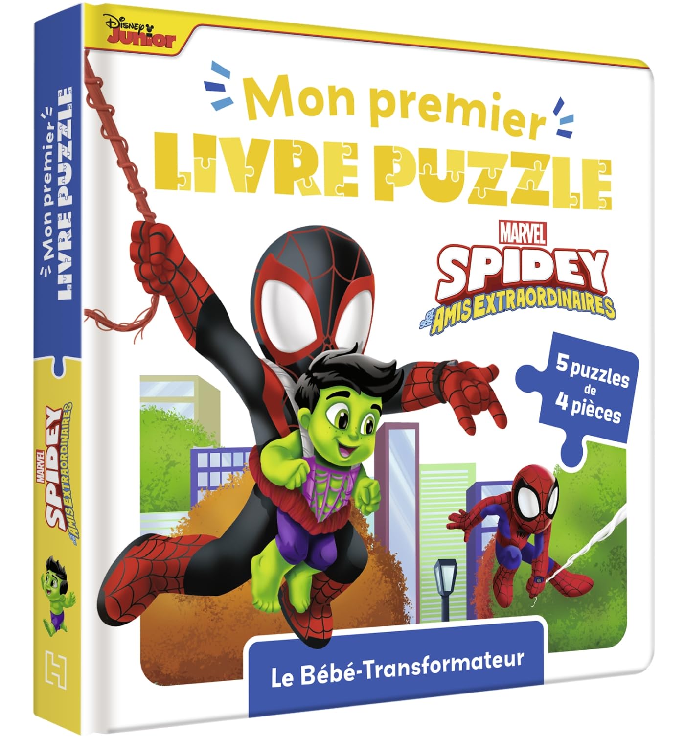 marvel-spidey-et-ses-amis-mon-premier-livre-puzzle-b-b-4-pi-ces image 1