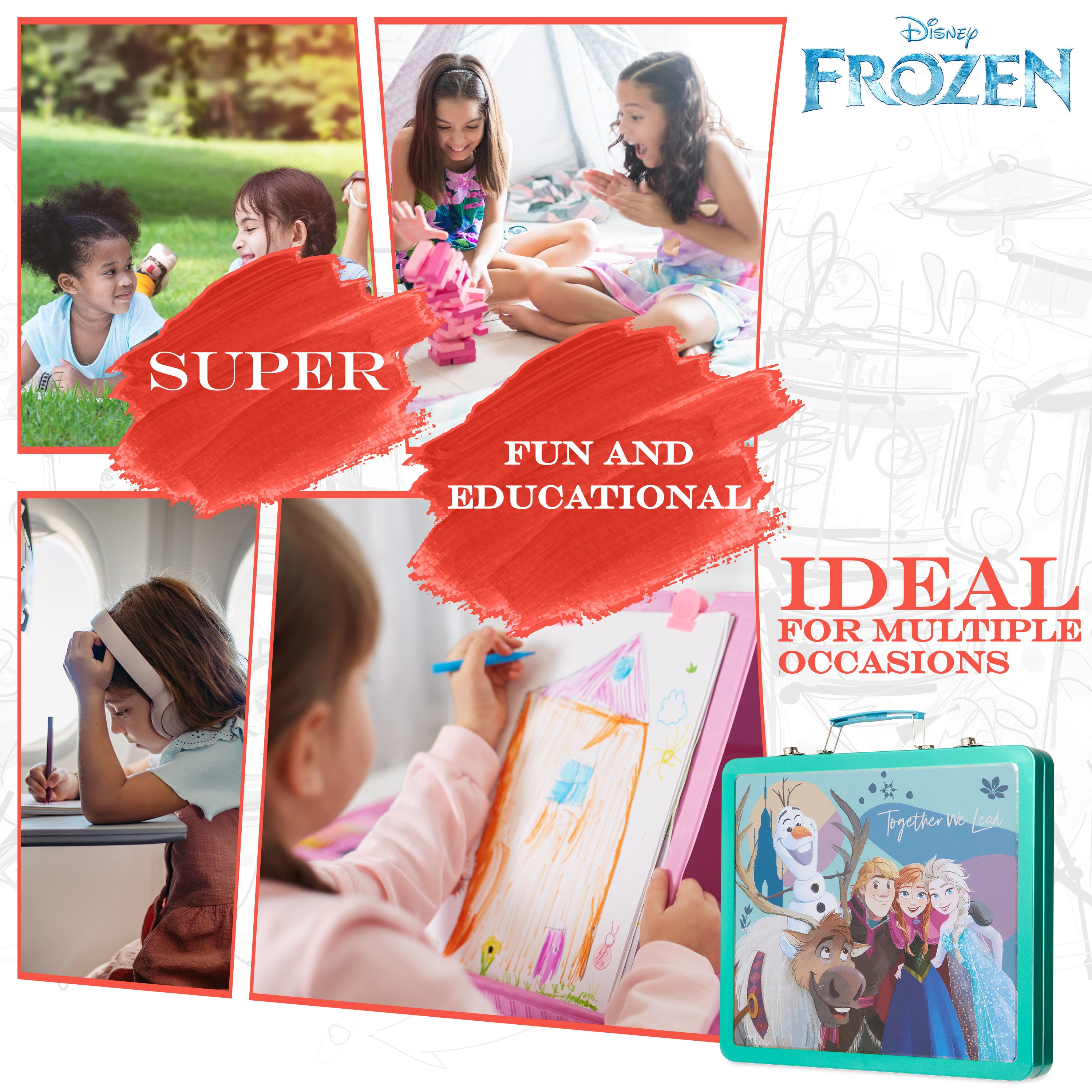 disney-frozen-kit-dessin-enfant-40-pi-ces-anna-elsa-vert image 5
