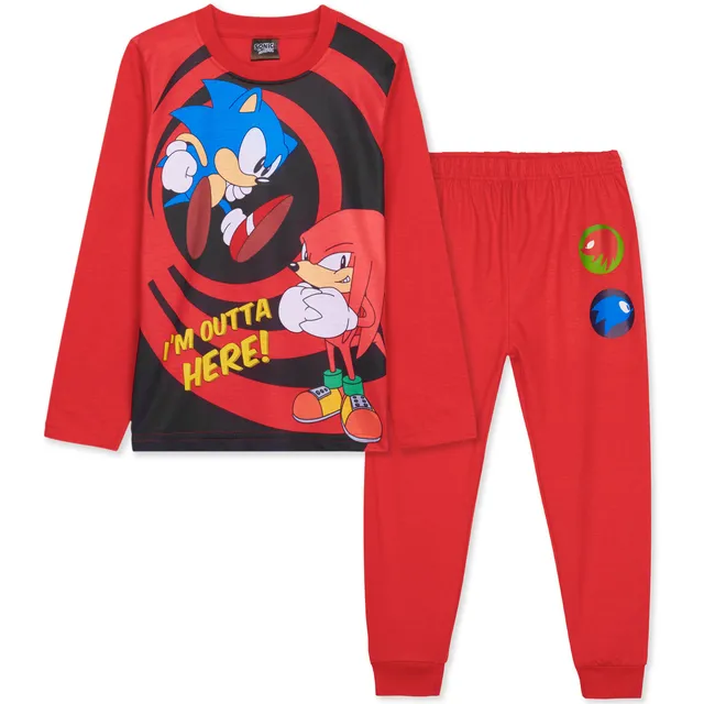 sonic-shadow-pyjama-gar-on-manches-longues-shadow-2-pi-ces image 1