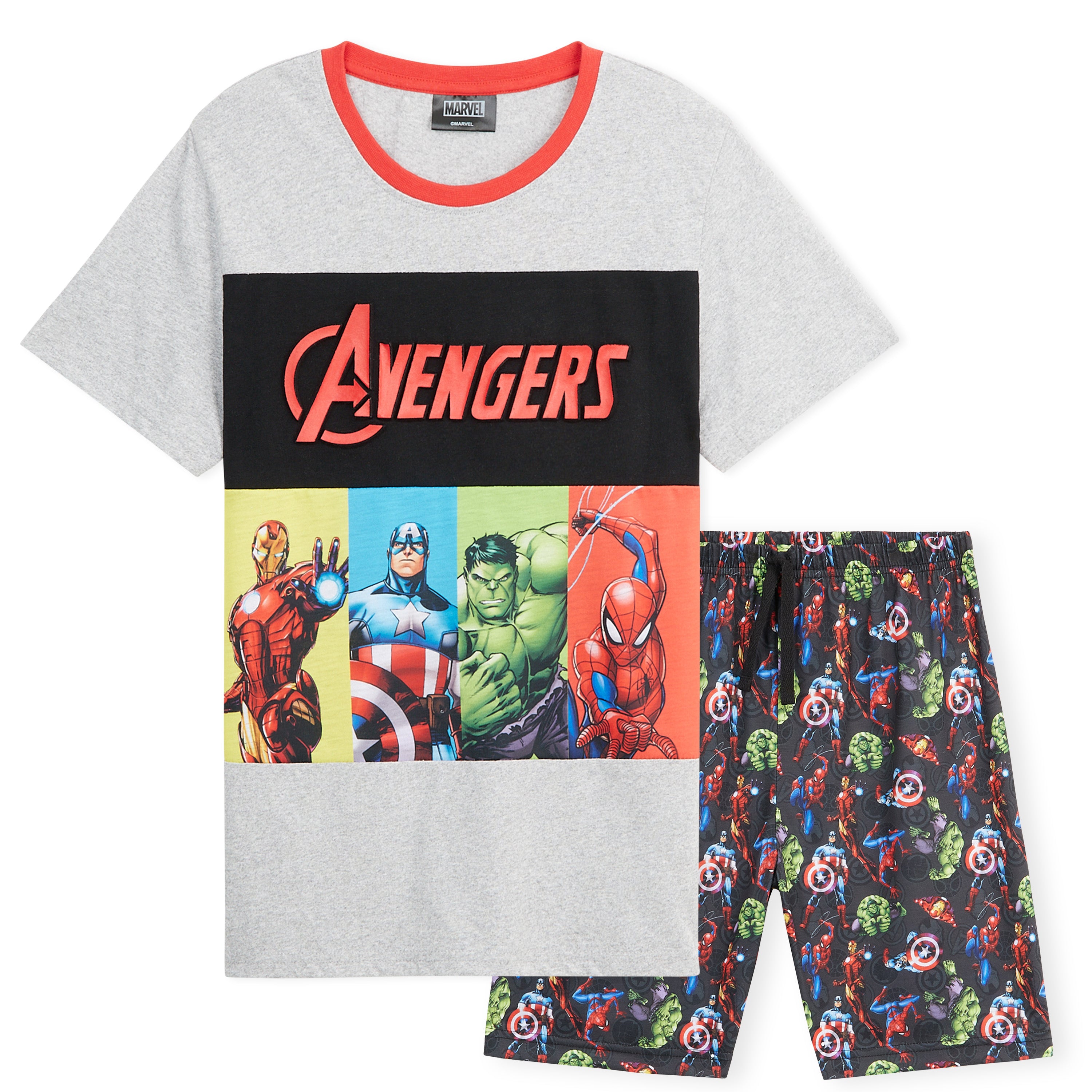 marvel-boys-pyjama-gar-on-spiderman-t-shirt-short image 1