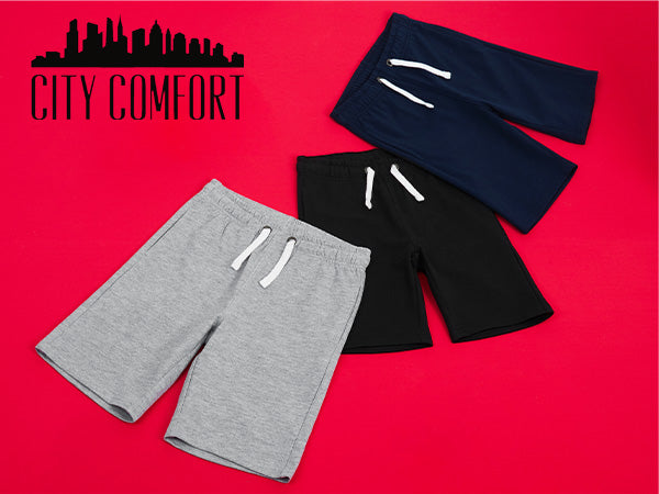citycomfort-short-gar-on-sport-poches-coton-noir-9-10-ans image 1