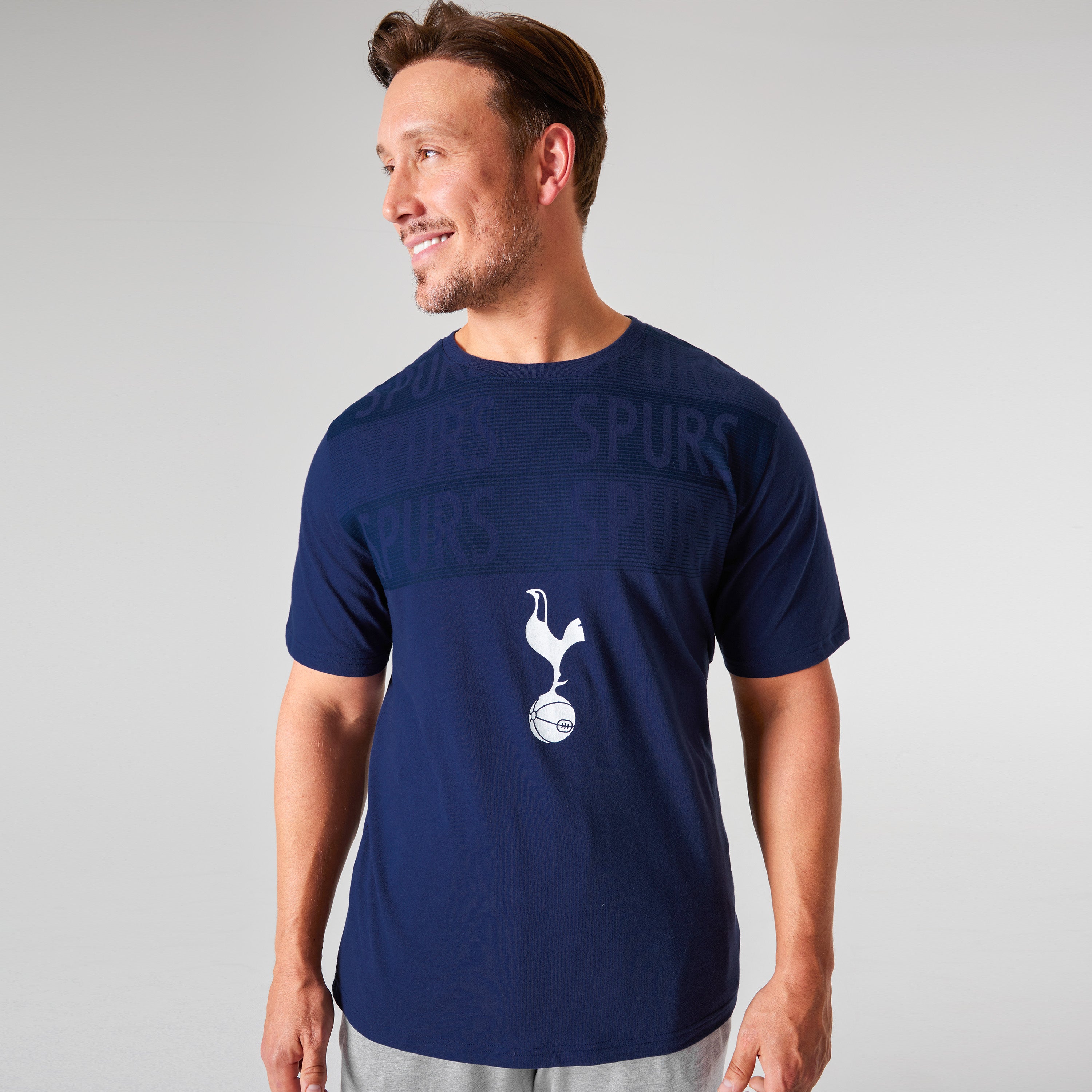 tottenham-hotspur-pyjama-homme-bleu-marine-gris-t-shirt image 5