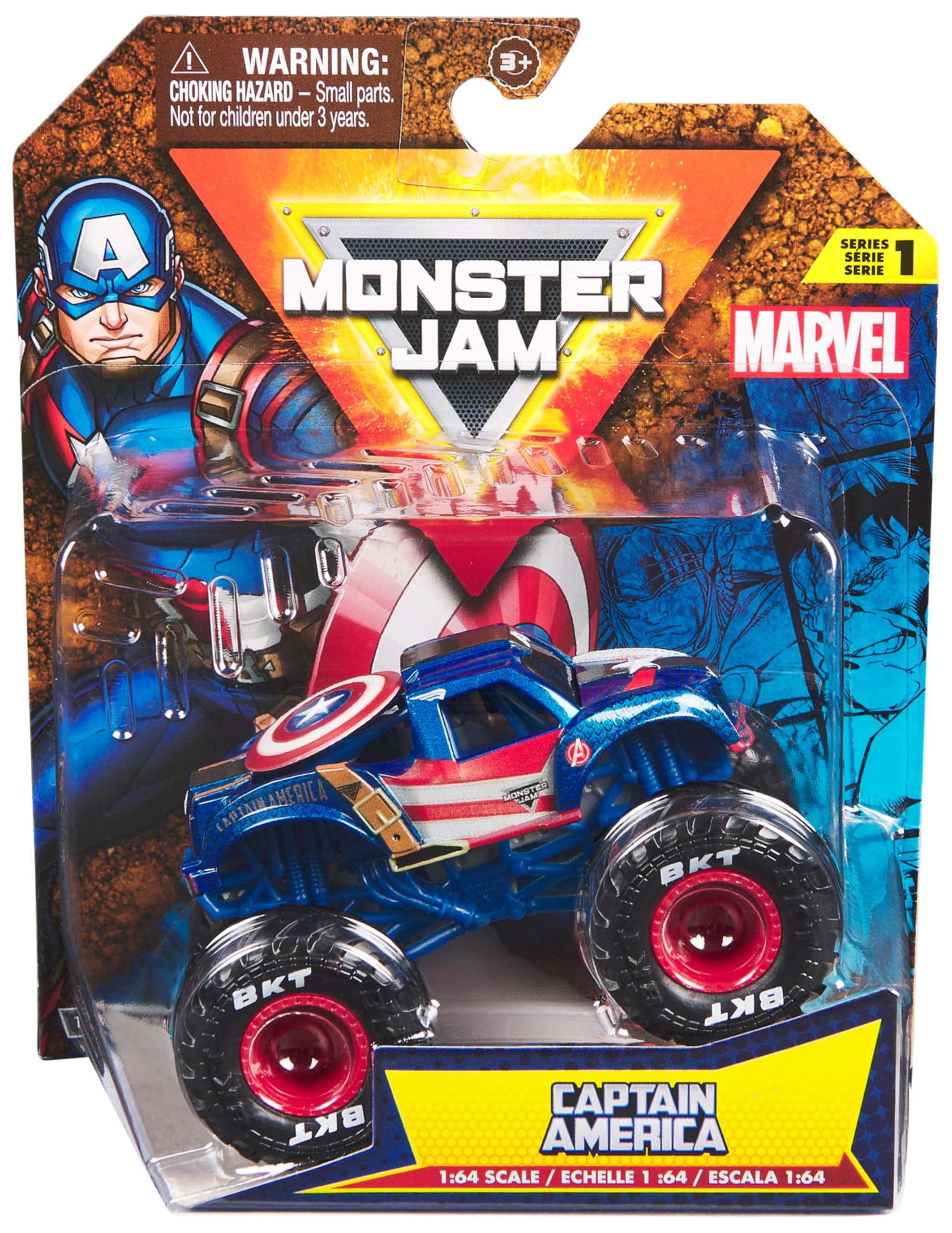 monster-jam-marvel-monster-truck-1-64-die-cast-mod-le-al-atoire image 1