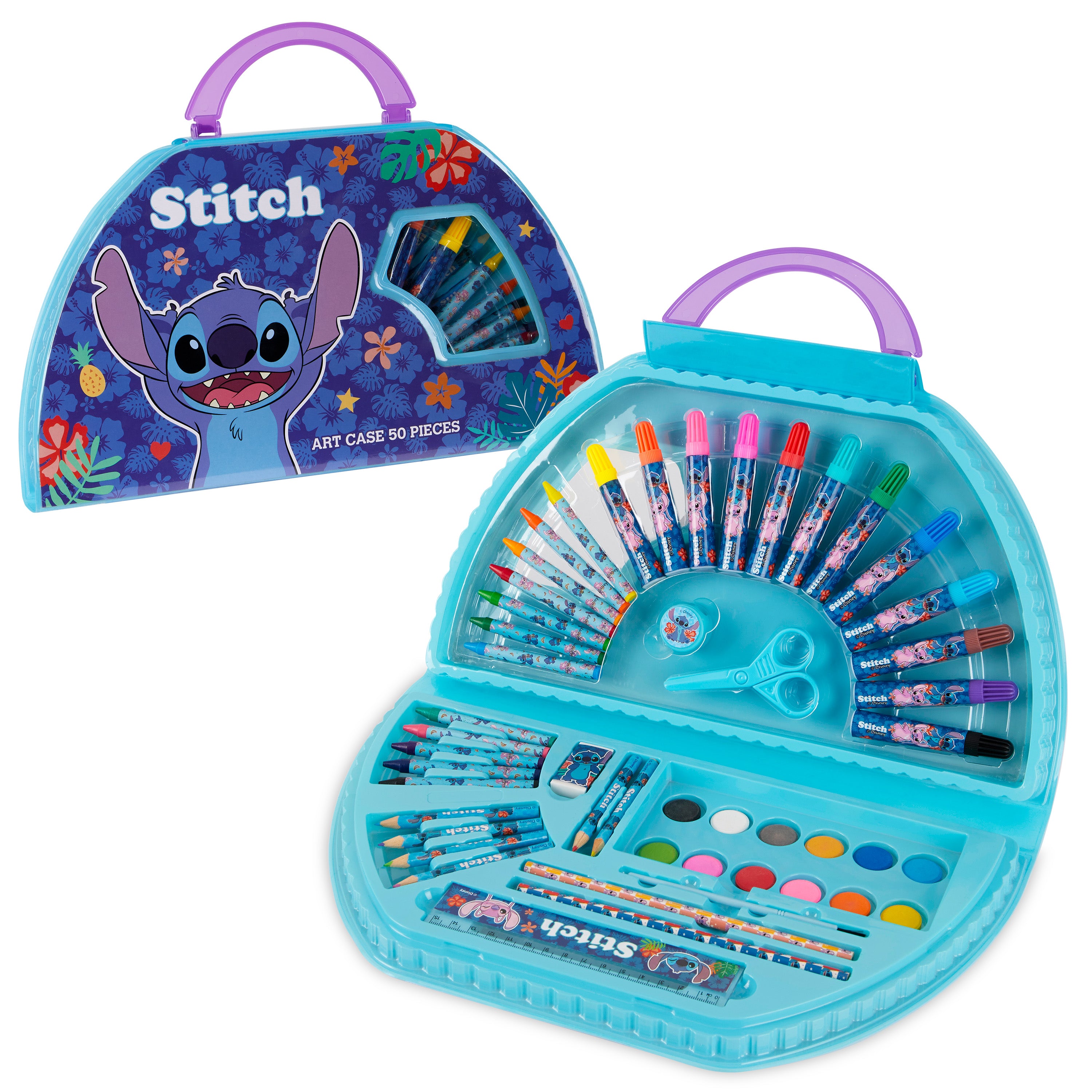 disney-stitch-kit-dessin-enfant-40-pi-ces-bleu-voyage image 1