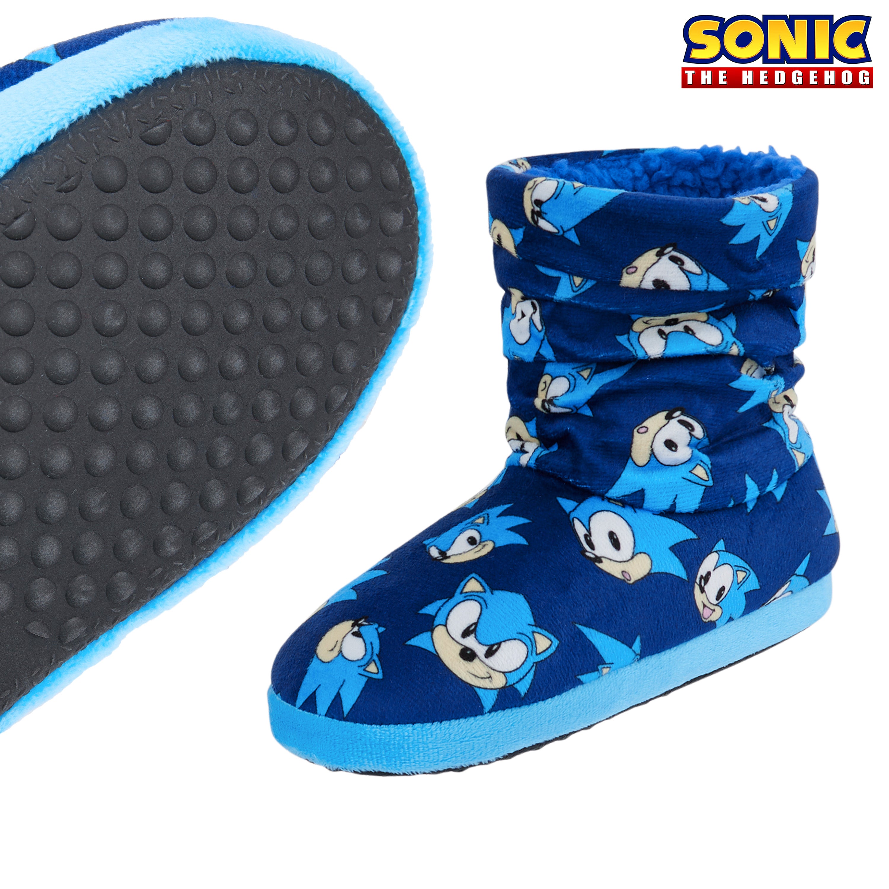 get-trend-sonic-chaussons-gar-on-boots-peluche-chaud image 5