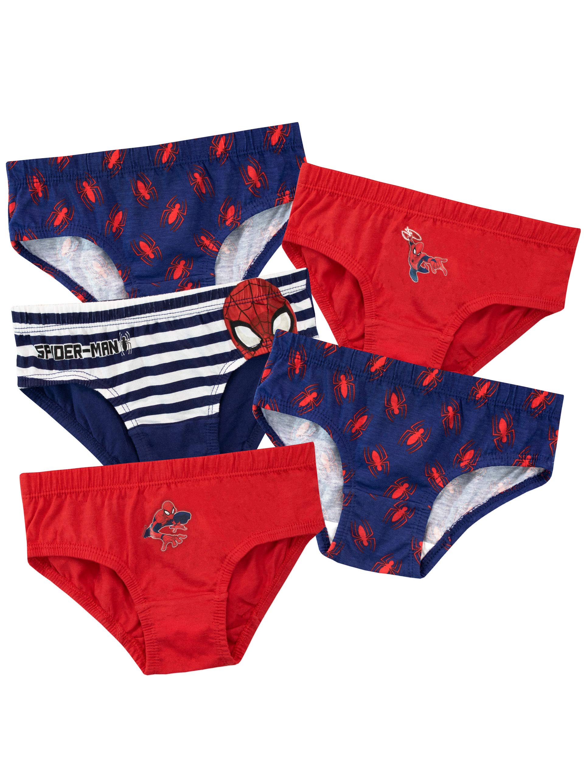spider-man-gar-on-sous-v-tements-lot-5-coton-8-9-ans image 1