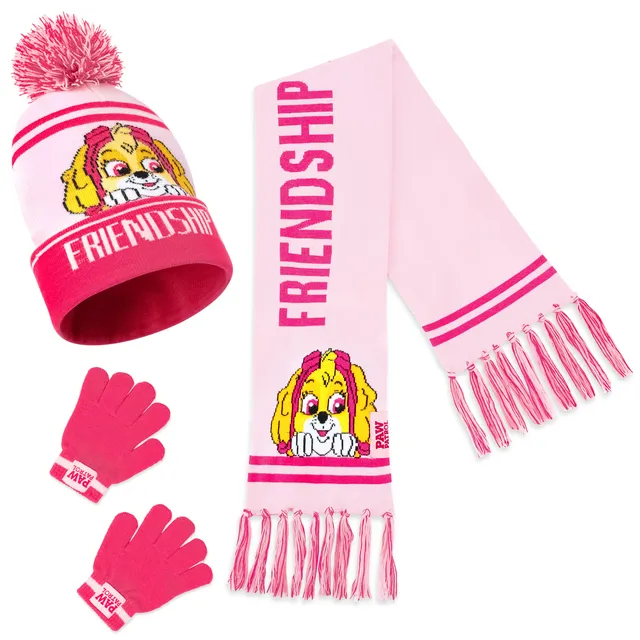 paw-patrol-bonnet-charpe-gants-fille-ensemble-hiver image 1