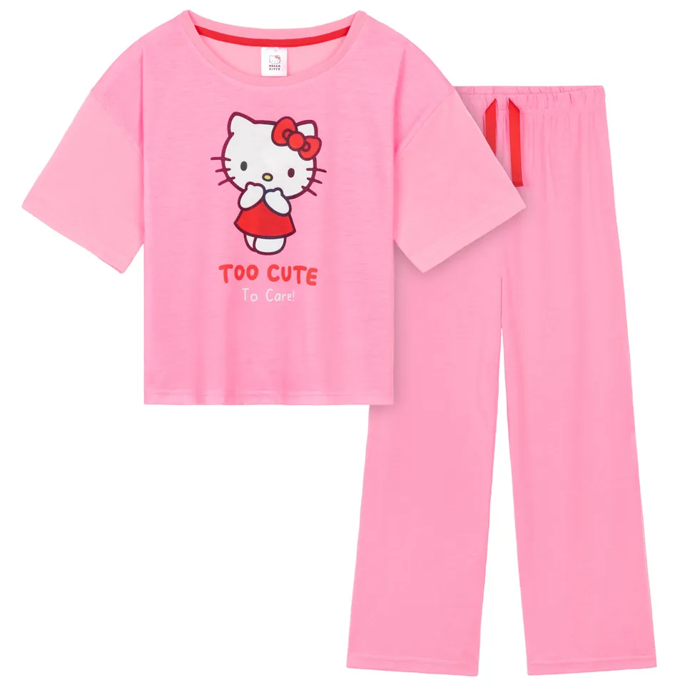 hello-kitty-ensemble-pyjama-fille-9-10-ans-doux-2-pi-ces image 1