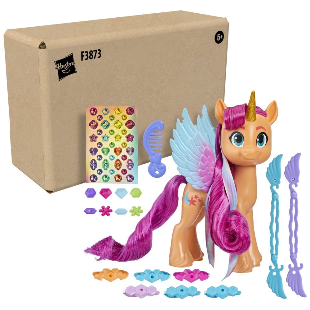 my-little-pony-sunny-starscout-poney-coiffer-15-cm-accessoires image 2