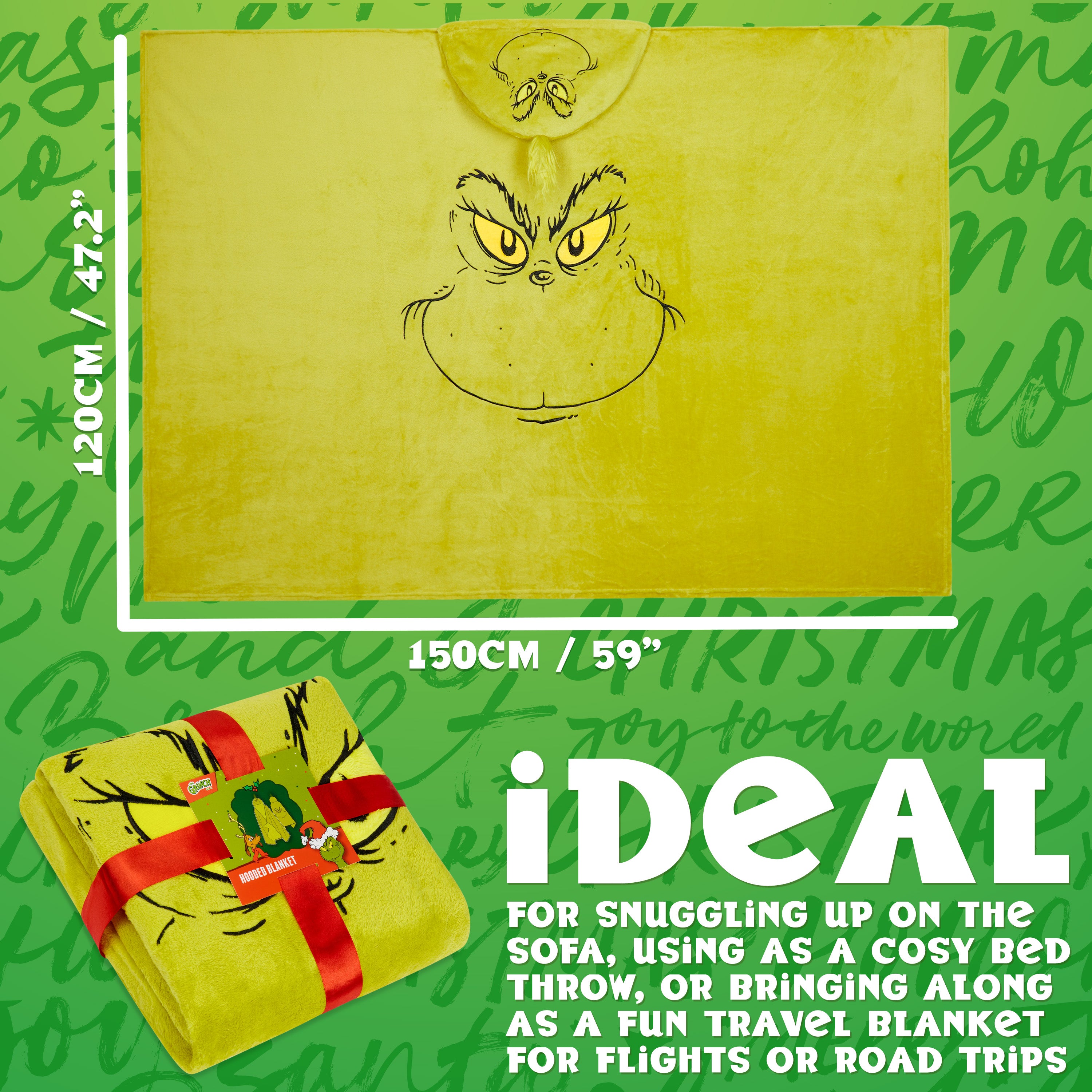 grinch-plaid-polaire-vert-150x120cm-couverture-no-l image 6