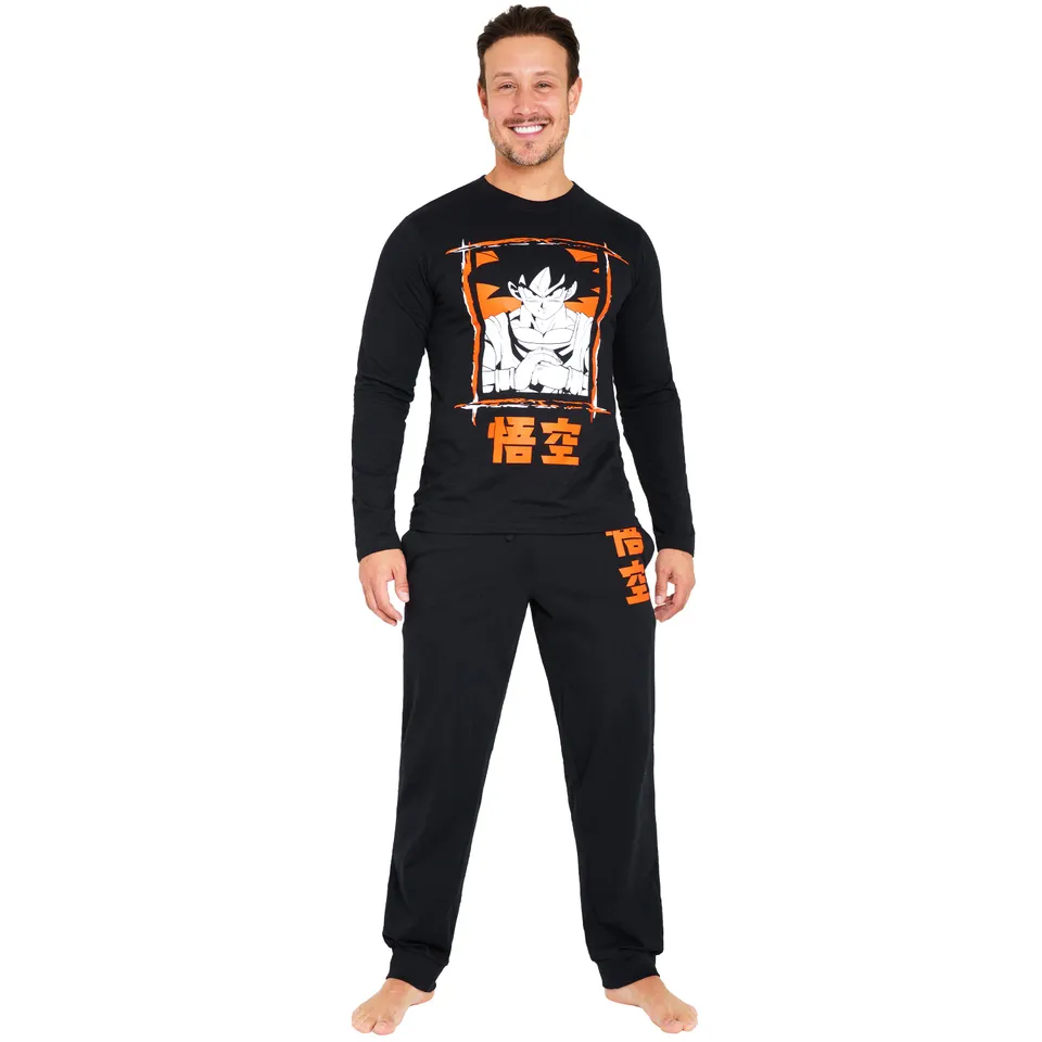 dragon-ball-z-pyjama-long-homme-manches-longues-taille-s image 1