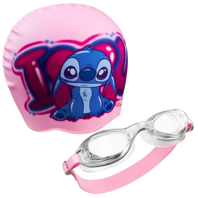 disney-stitch-lunettes-de-piscine-enfant-bonnet-silicone-anti-bu-e image 1