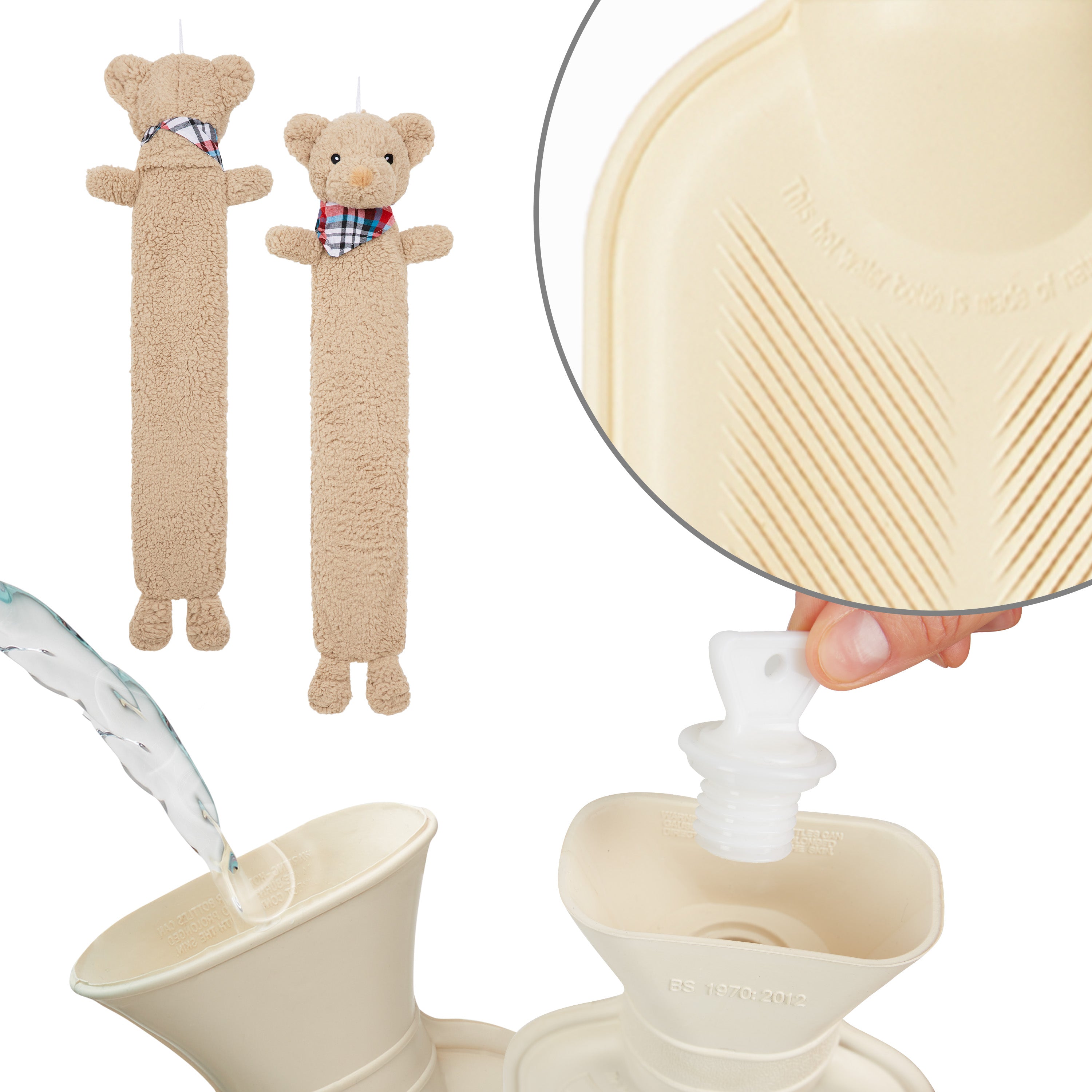get-trend-home-bouillotte-eau-chaude-teddy-long-2l-peluche image 6