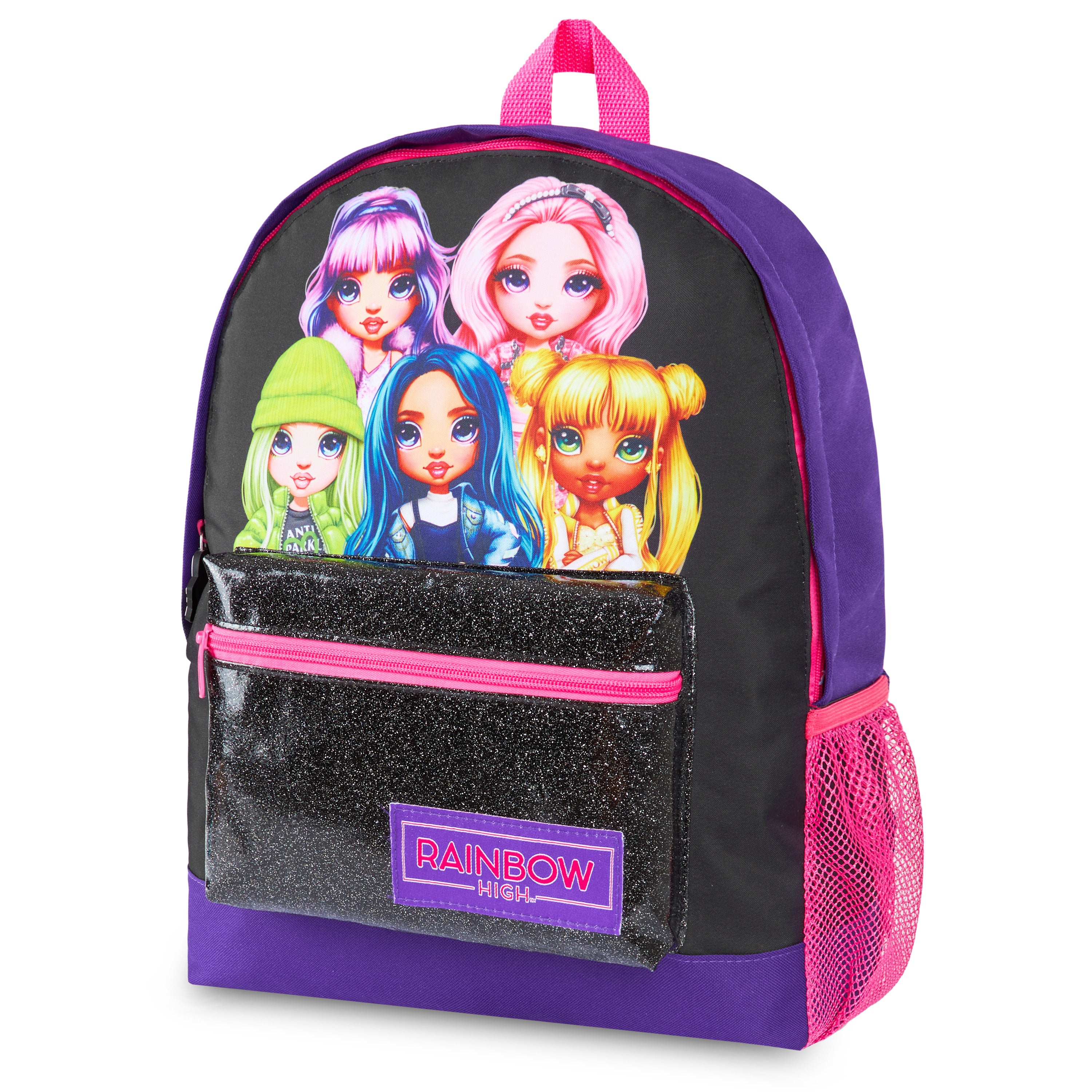 rainbow-high-sac-dos-fille-paillettes-poches-zip image 1