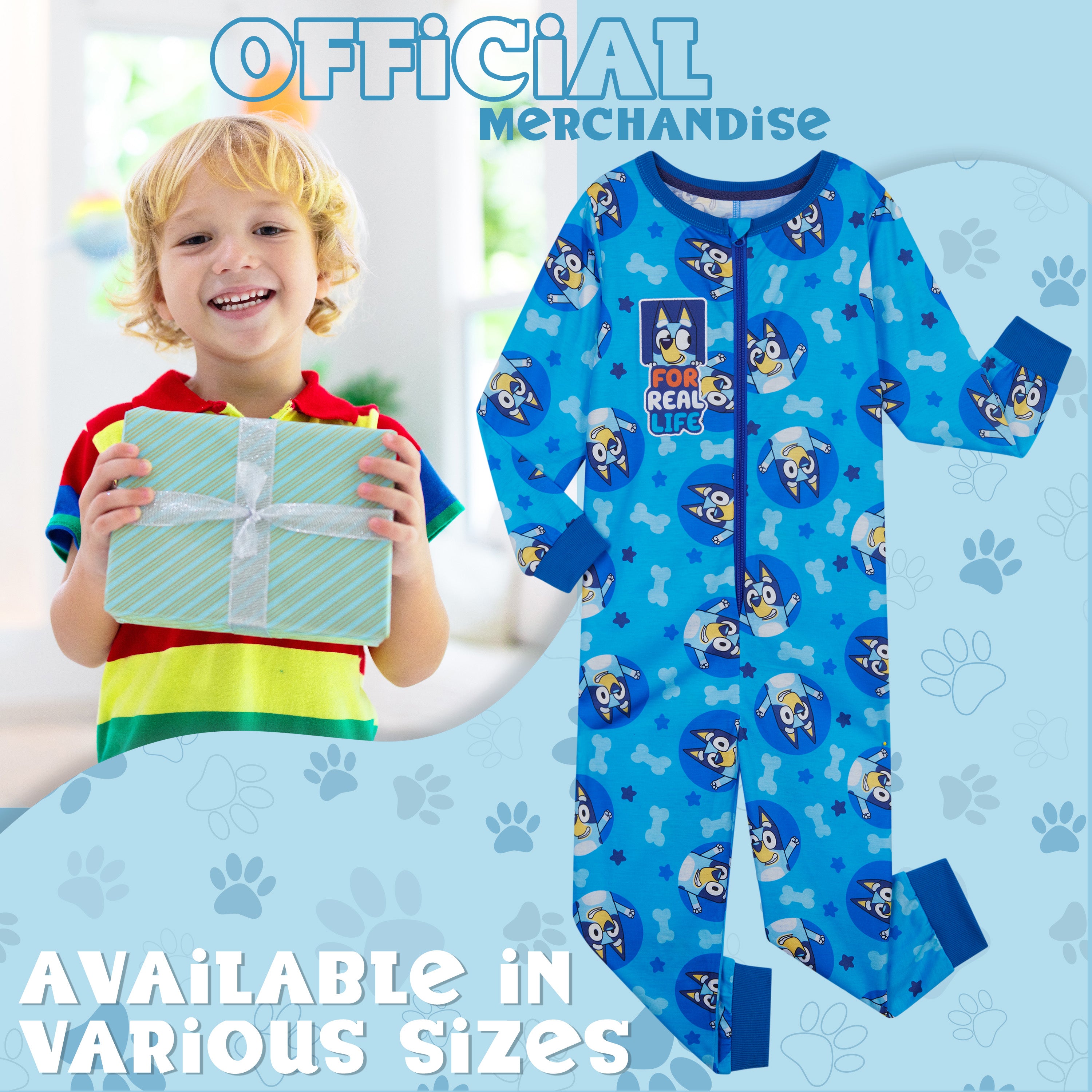get-trend-boys-bluey-combinaison-gar-on-jersey-manches-resserr-es image 2