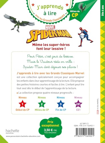 marvel-spider-man-livre-m-me-les-super-h-ros-font-leur-lessive-cp-niveau-2 image 5