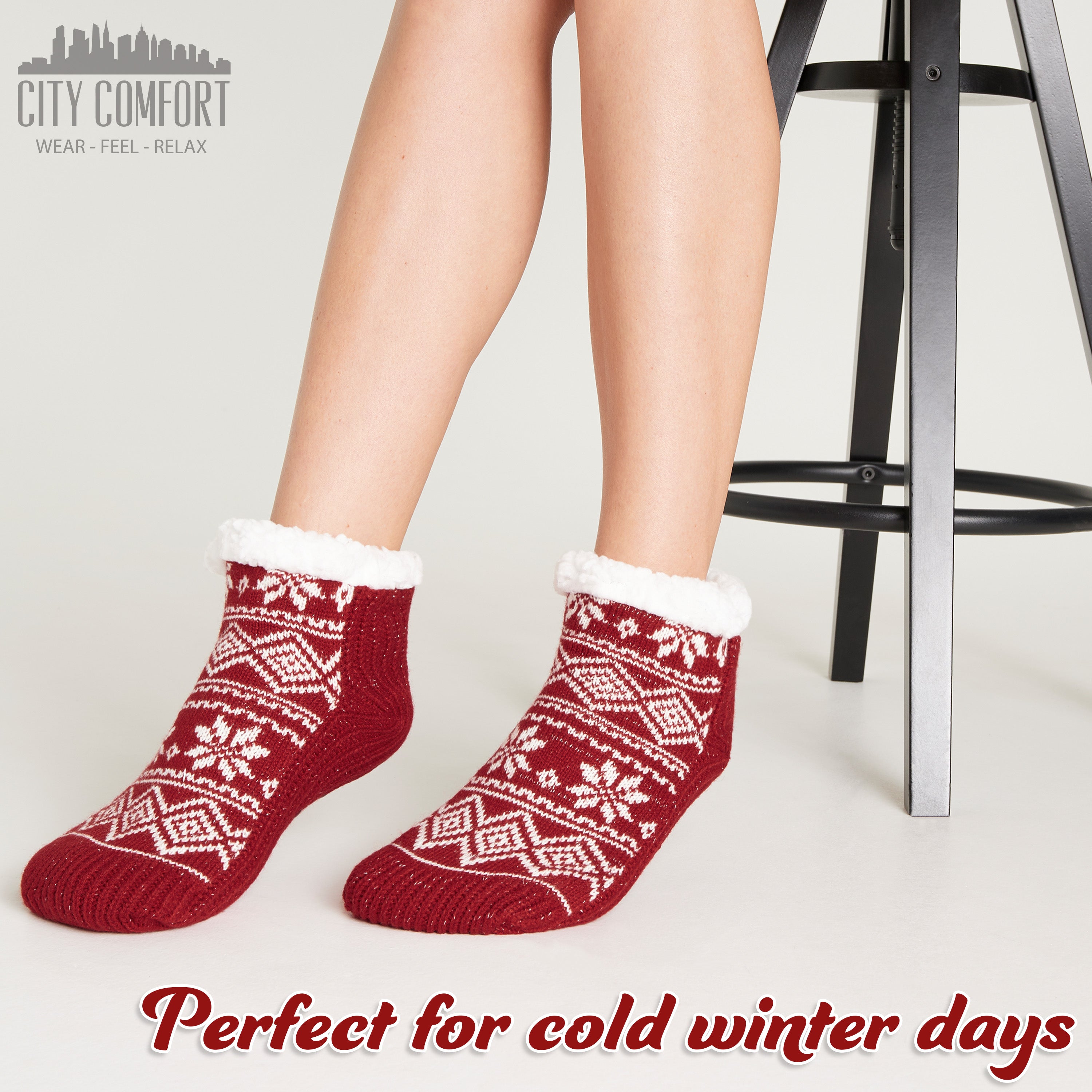 get-trend-citycomfort-chaussettes-pilou-femme-antid-rapantes image 6