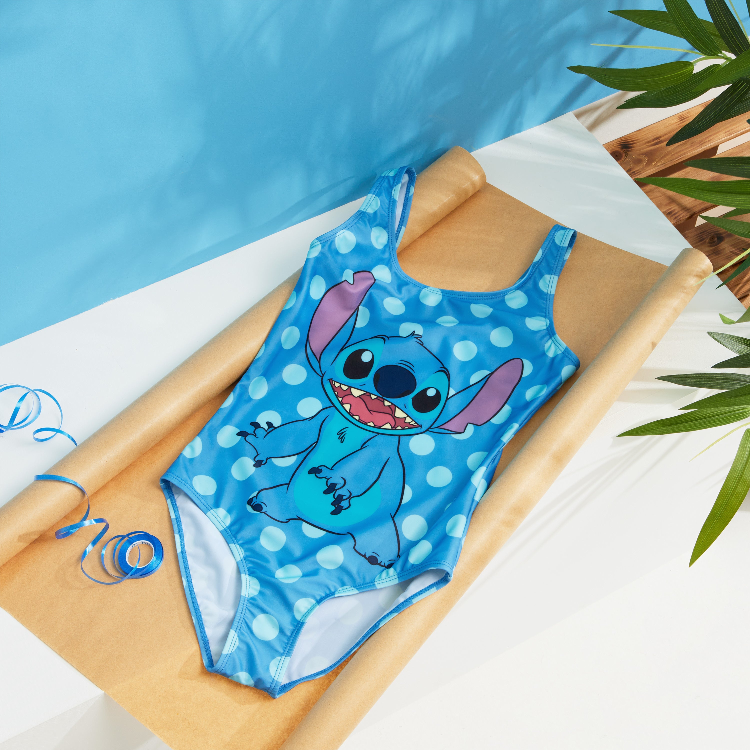disney-stitch-maillot-de-bain-fille-une-pi-ce-7-8-ans image 2