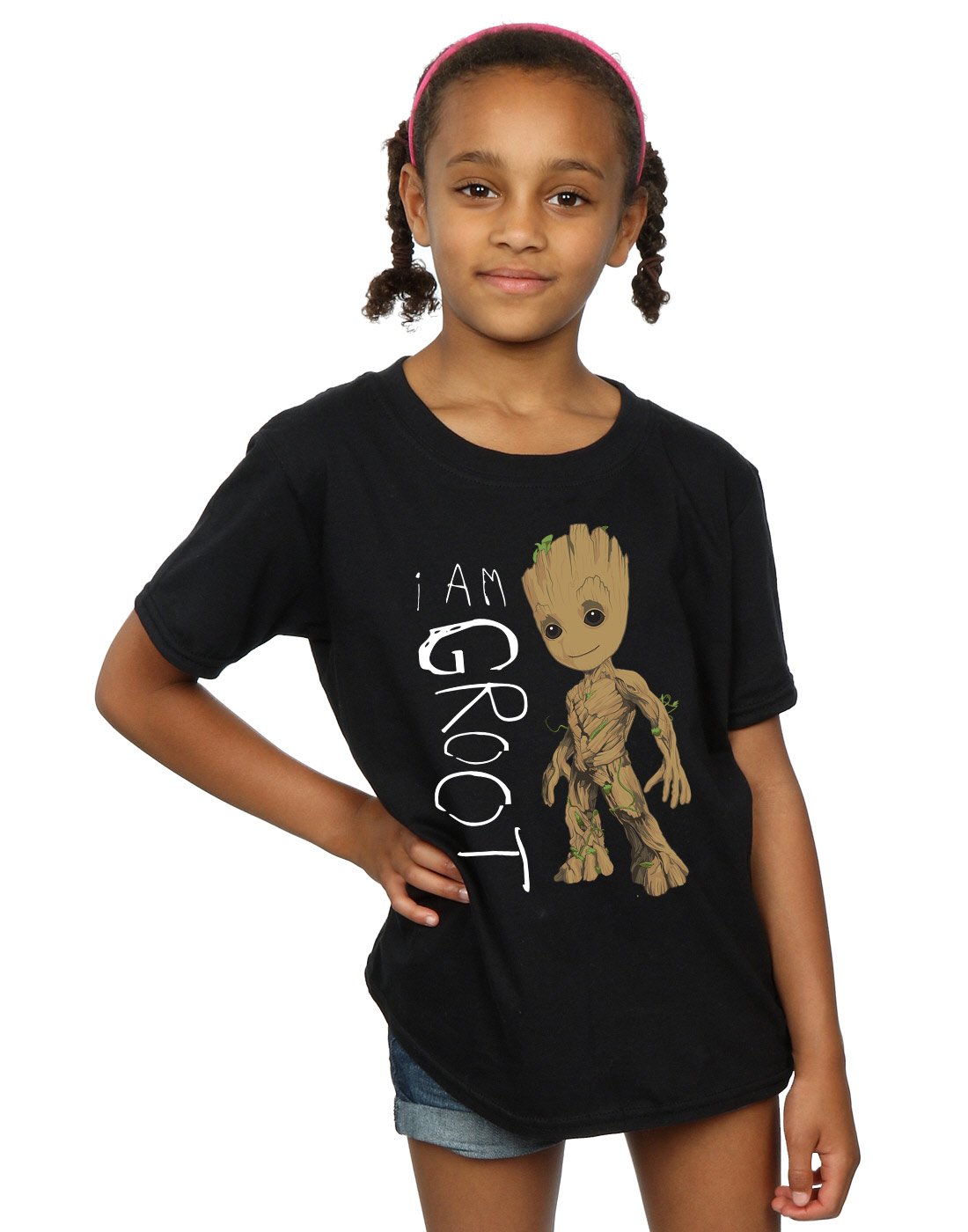 marvel-guardians-i-am-groot-scribbles-t-shirt-fille-coton-2 image 1