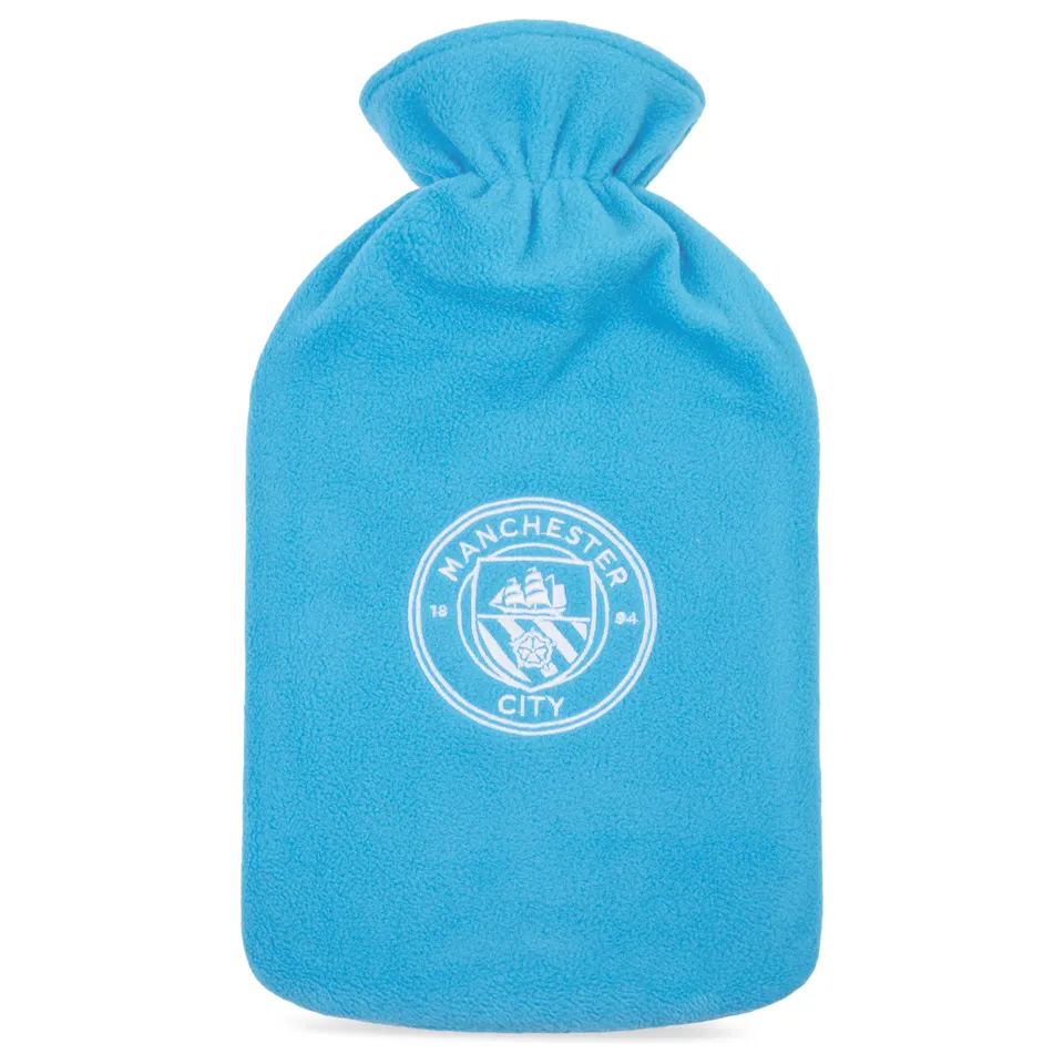 manchester-city-bouillotte-1-8-l-housse-douce-bleue-foot image 1