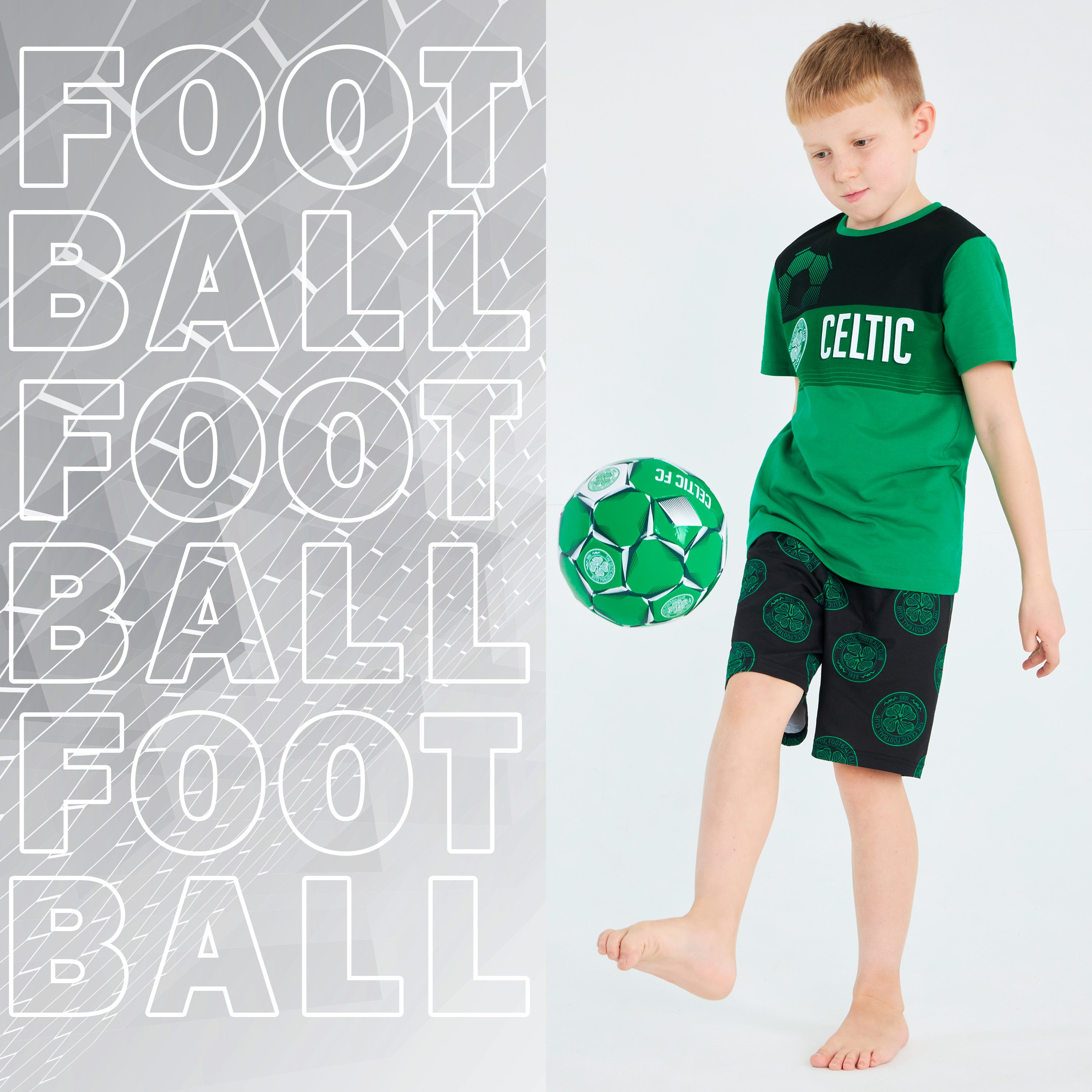 celtic-fc-pyjama-short-gar-on-vert-noir-respirant image 3