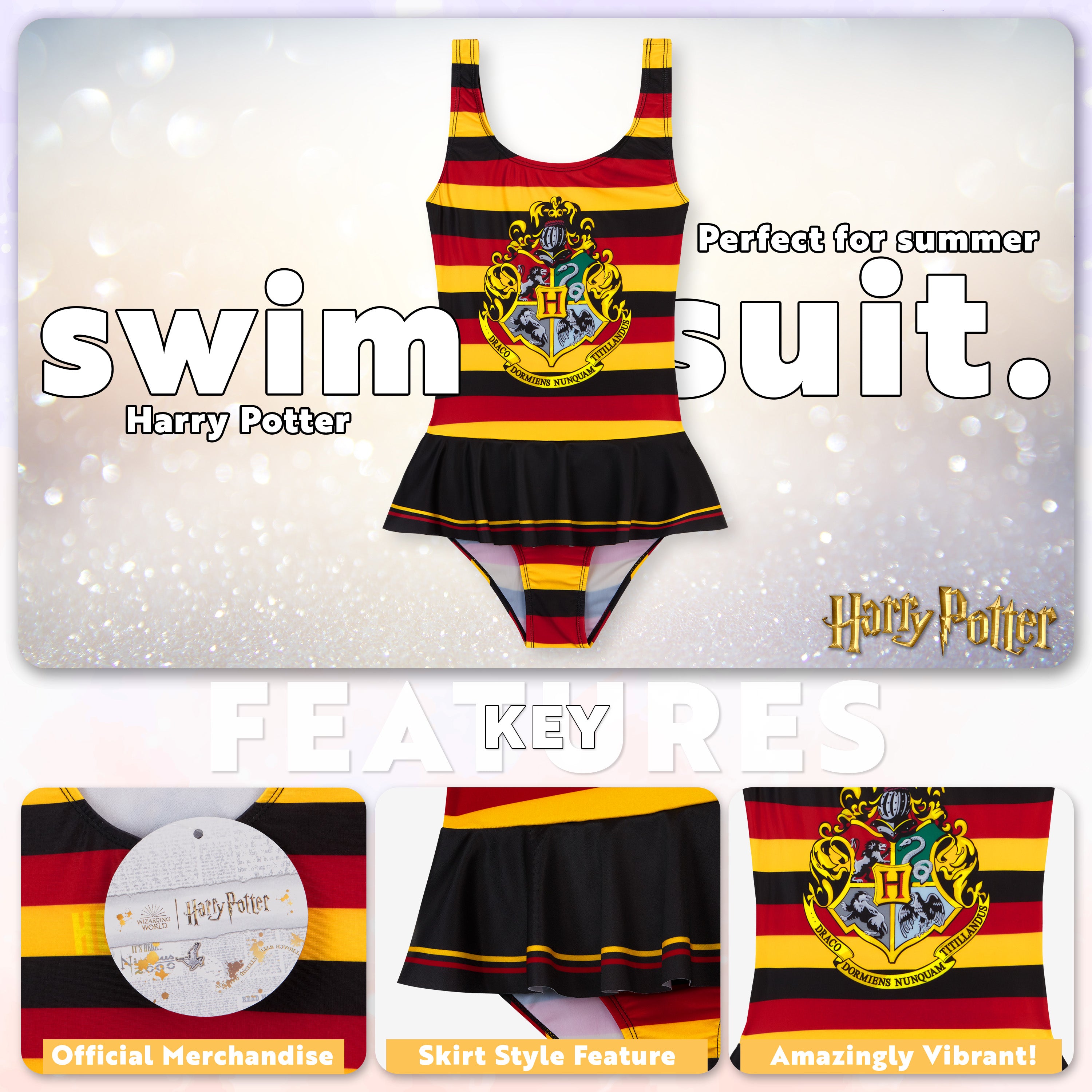 harry-potter-maillot-une-pi-ce-fille-7-8-ans-poudlard image 3