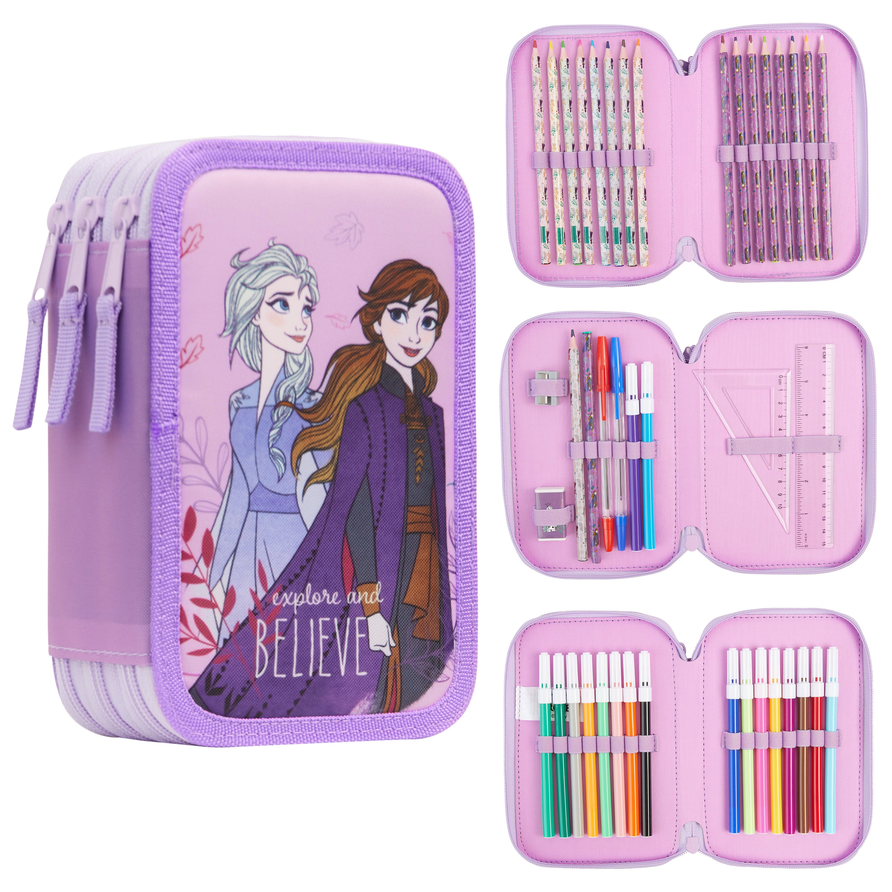 disney-frozen-trousse-garnie-fille-3-compartiments image 1