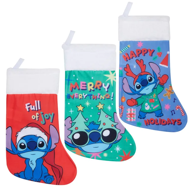 disney-stitch-chaussettes-de-no-l-lot-de-3 image 1