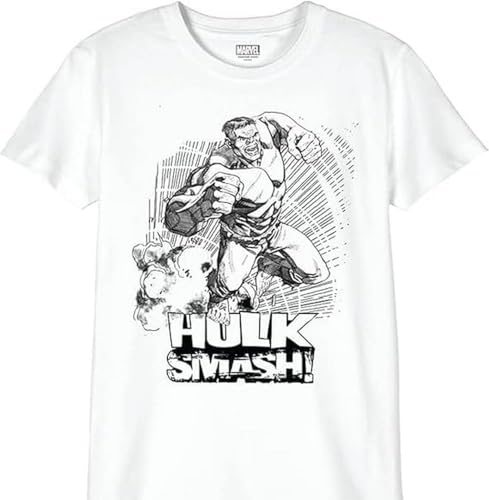 marvel-bohulkcts043-t-shirt-gar-on-8-ans-blanc-hulk image 4