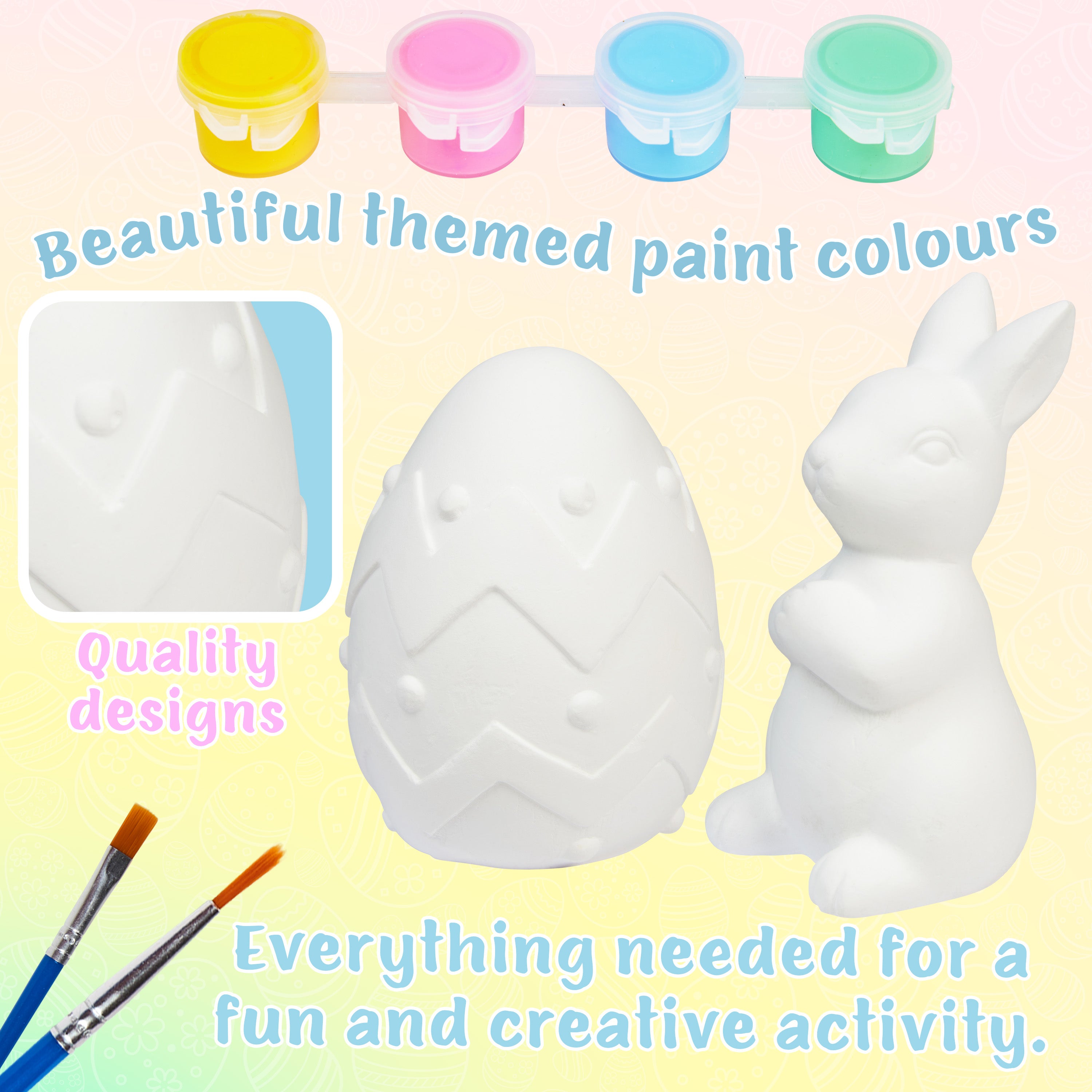 kreativekraft-kit-peinture-p-ques-lapin-et-oeuf-2-pi-ces image 4