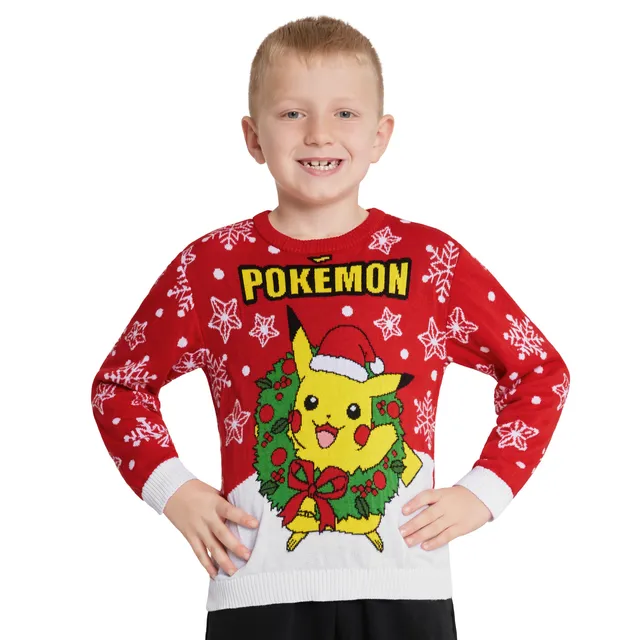 pok-mon-pull-no-l-gar-on-tricot-chaud-7-8-ans-pikachu image 1