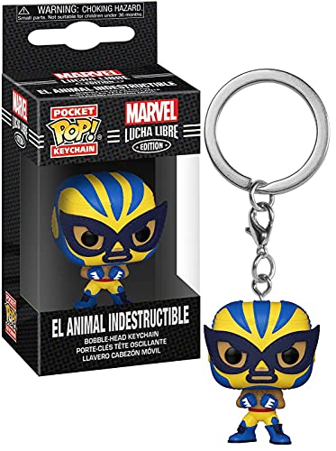 funko-porte-cl-s-marvel-luchadores-wolverine-mini-figurine image 2