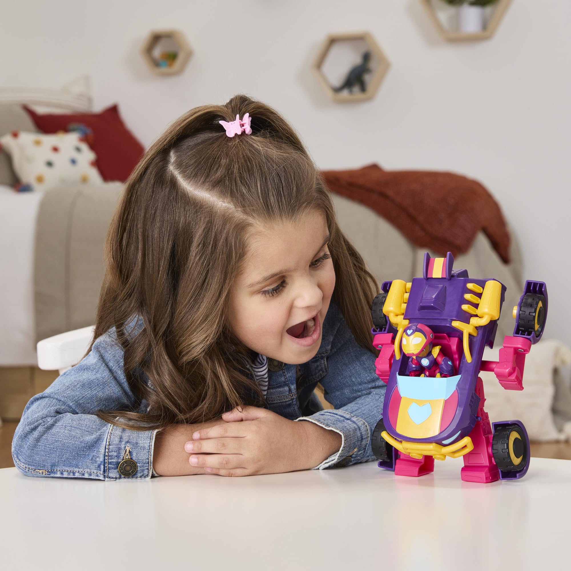marvel-ironheart-figurine-v-hicule-mecha-2-en-1-7-5-cm image 3