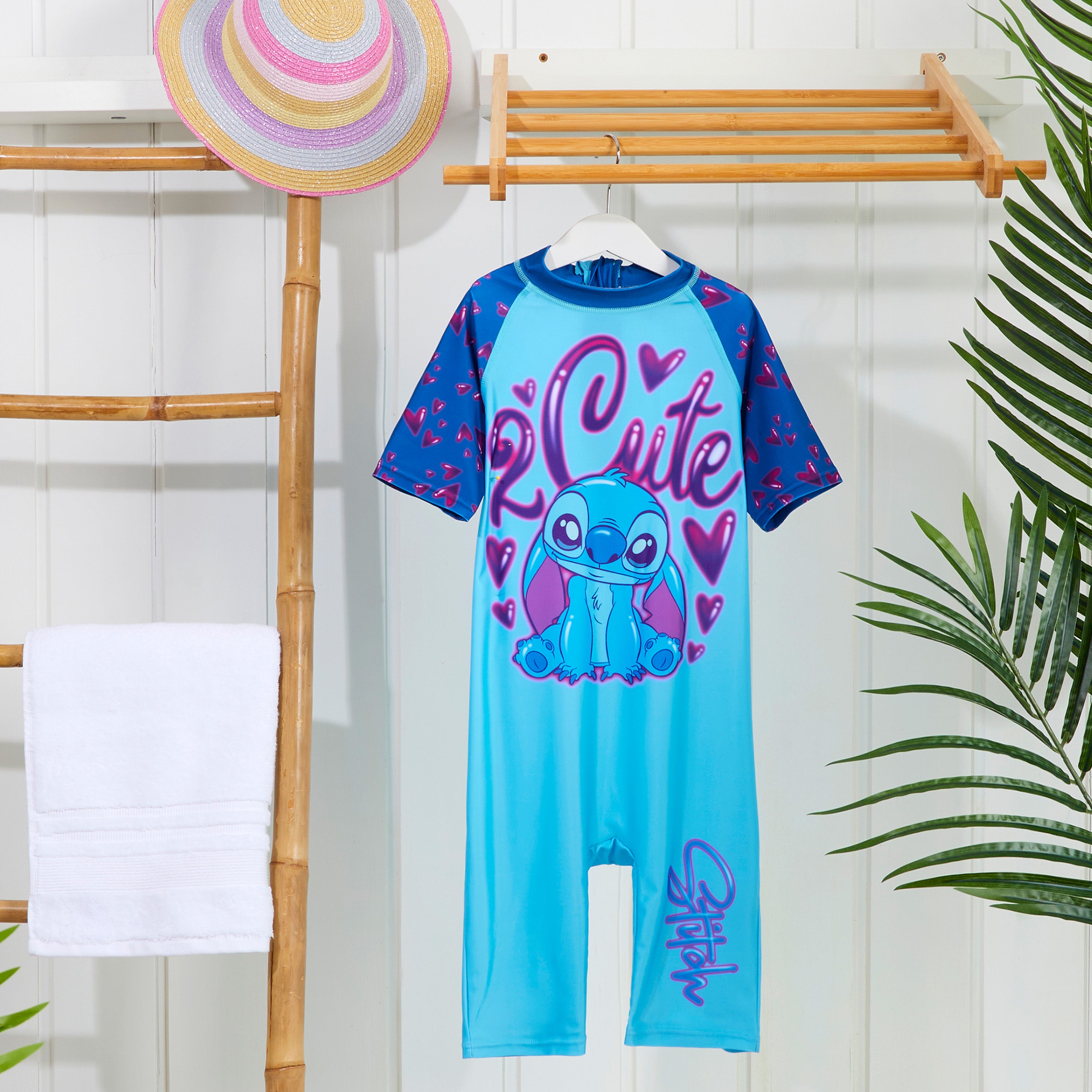 disney-maillot-de-bain-fille-une-pi-ce-7-8-ans-stitch image 2