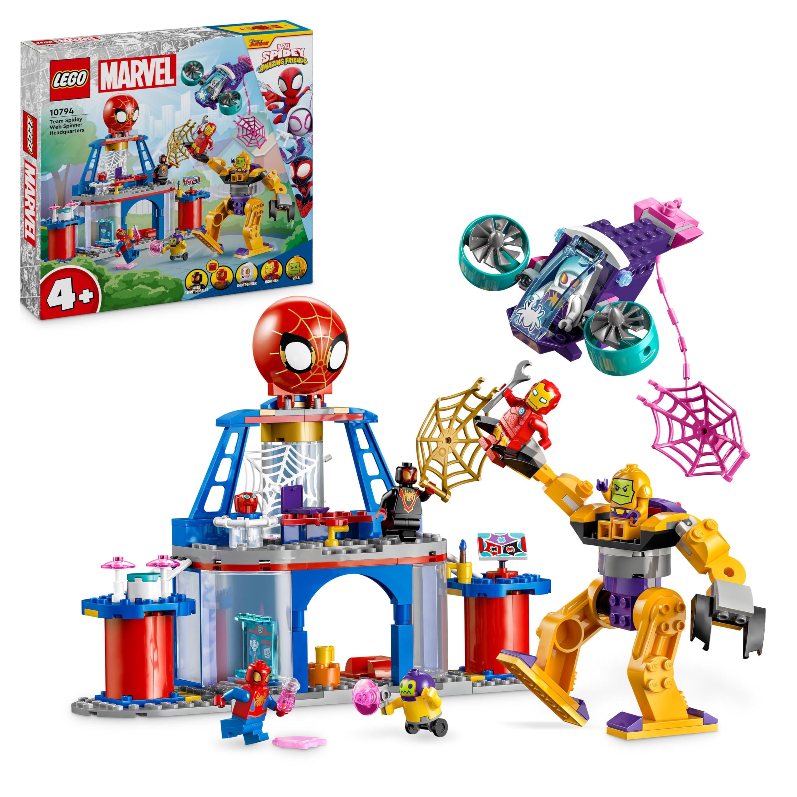 lego-marvel-10794-qg-spidey-jeu-de-construction-4-ans image 1