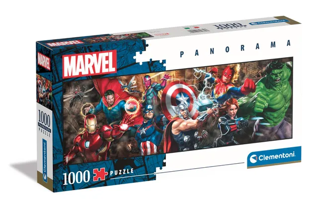 marvel-panorama-puzzle-1000-pi-ces-98x33-cm-adulte image 1