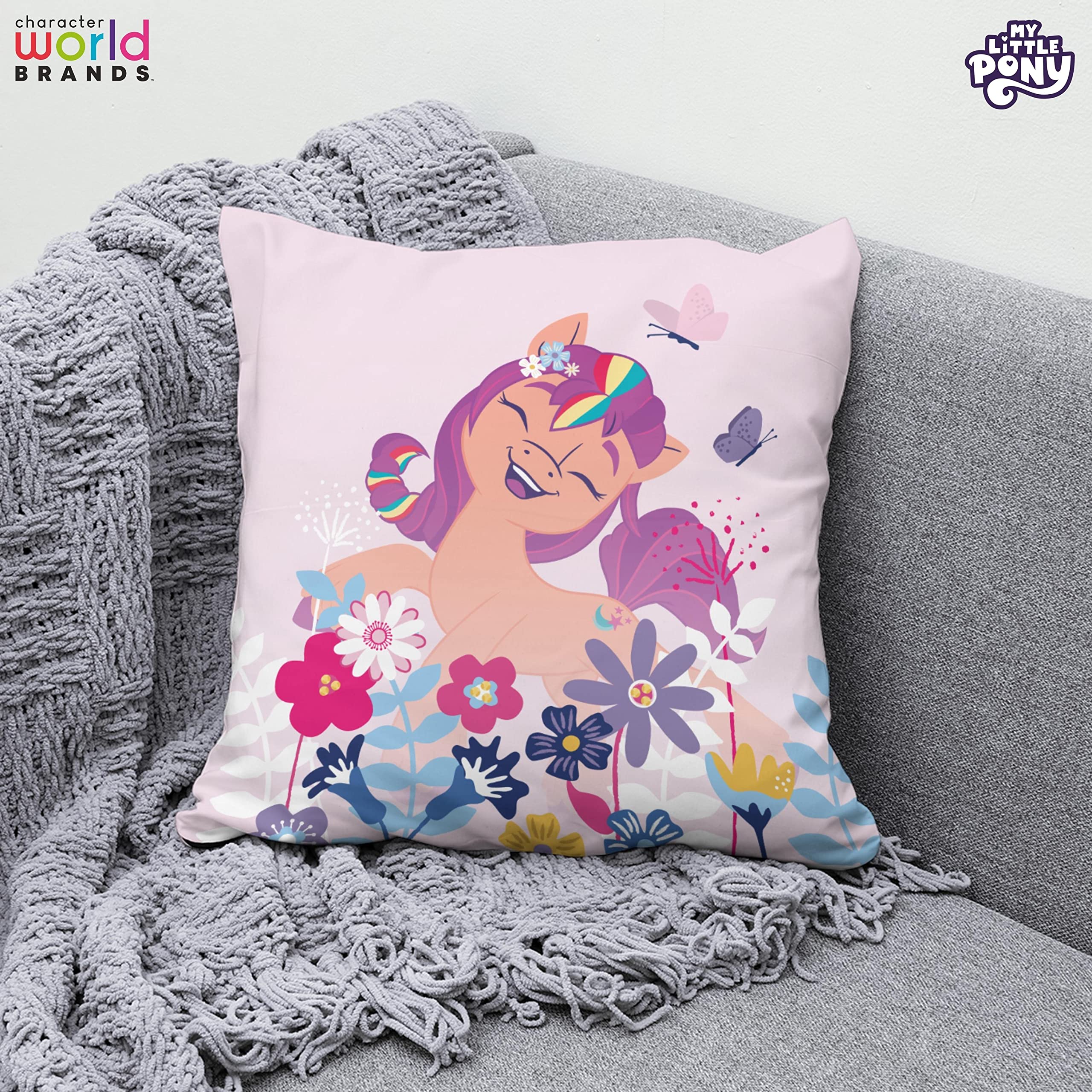 my-little-pony-coussin-carr-papillon-40x40-cm-r-versible image 7