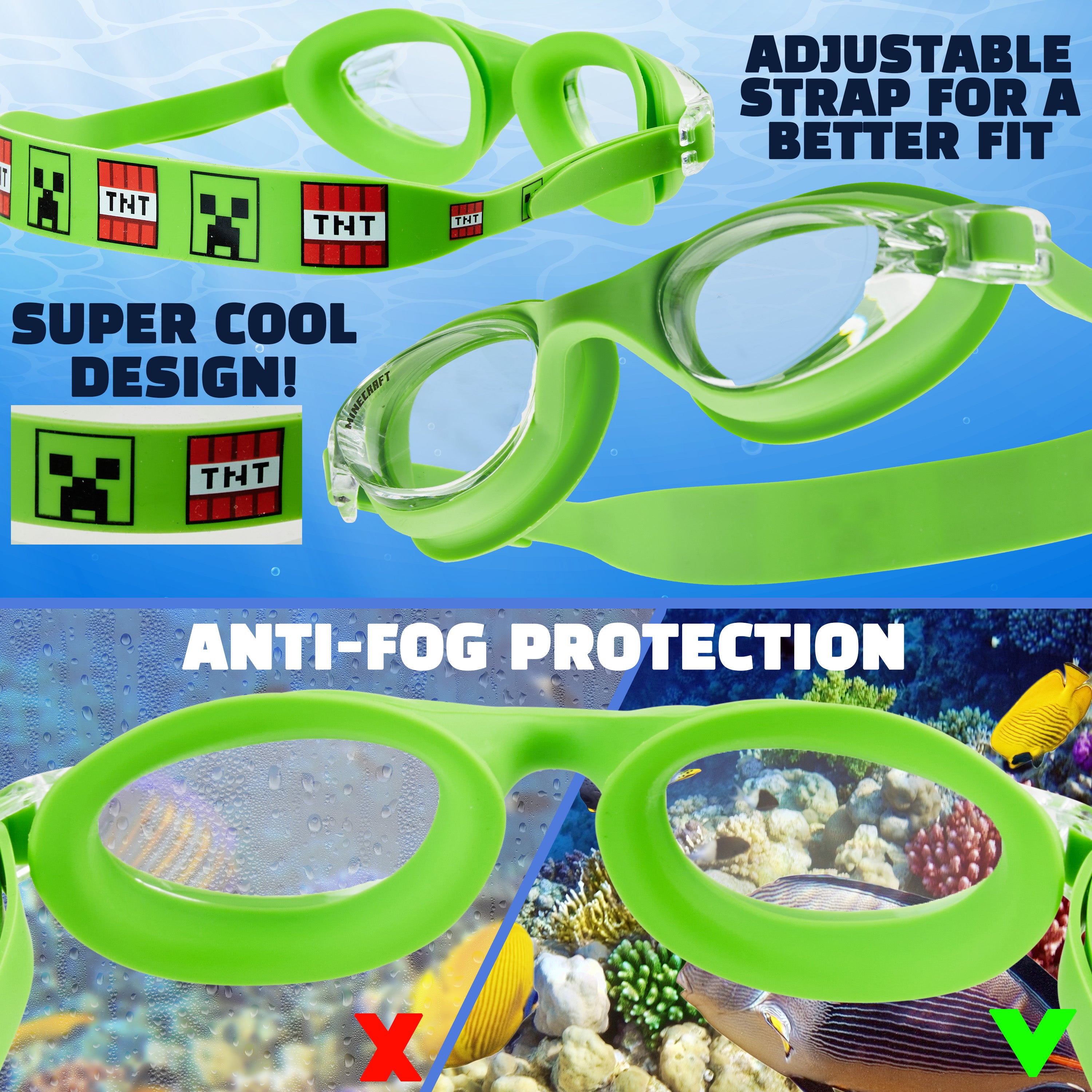minecraft-kit-natation-enfant-lunettes-bonnet-anti-bu-e-uv image 4